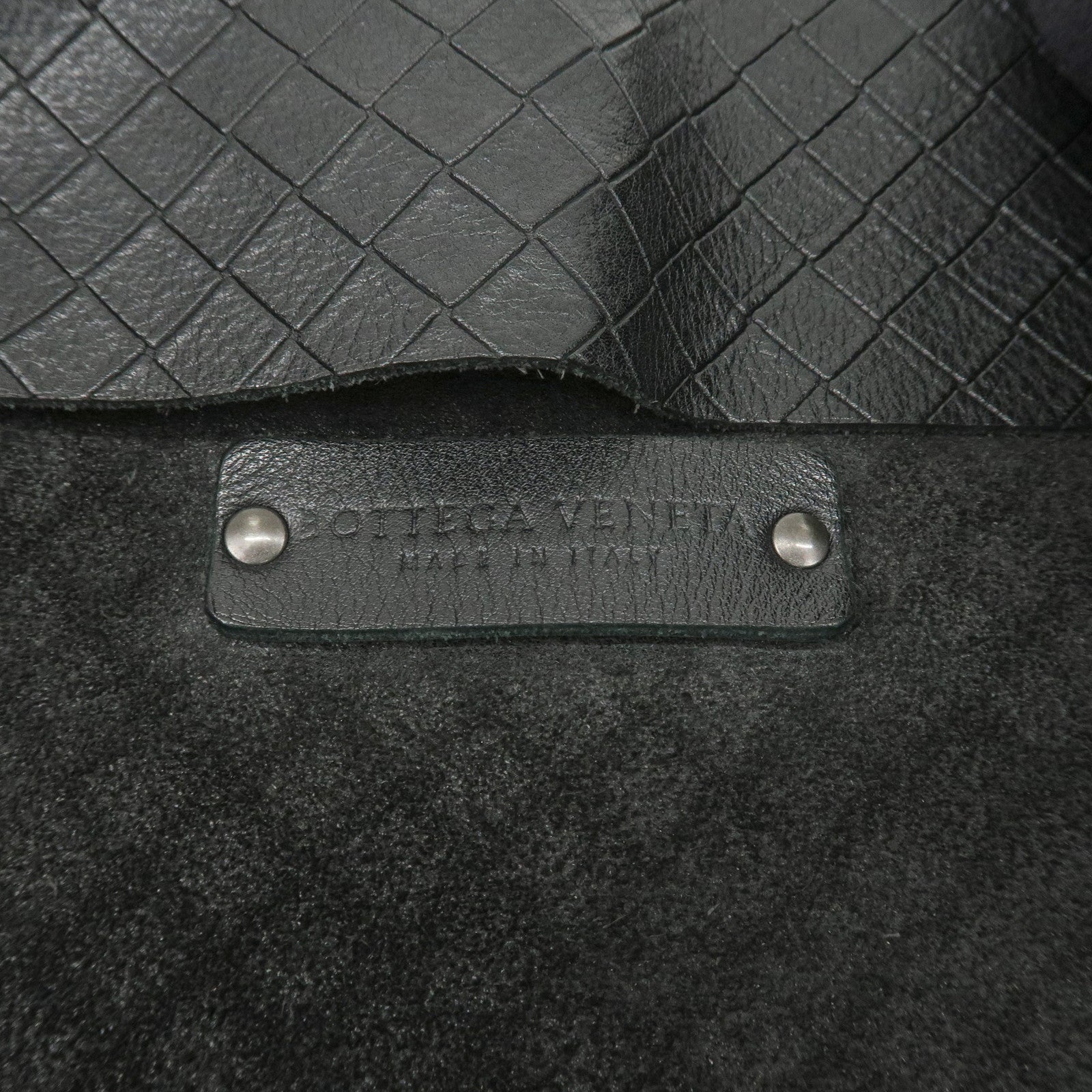 BOTTEGA VENETA Intrecciato Mirage Leather Shoulder Bag Black