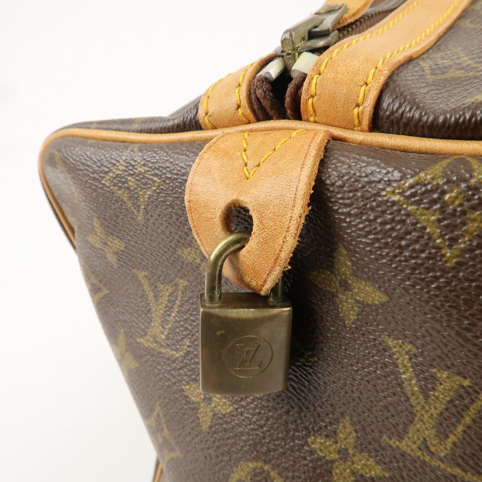 Louis Vuitton Monogram Sac Souple 45 Boston Bag Brown M41624