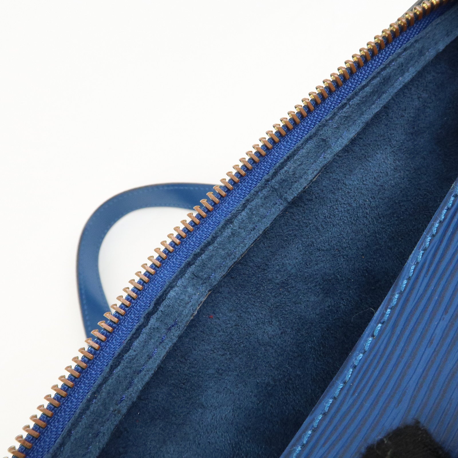 Louis Vuitton Epi Soufflot Shoulder Bag Hand Bag Blue M52225