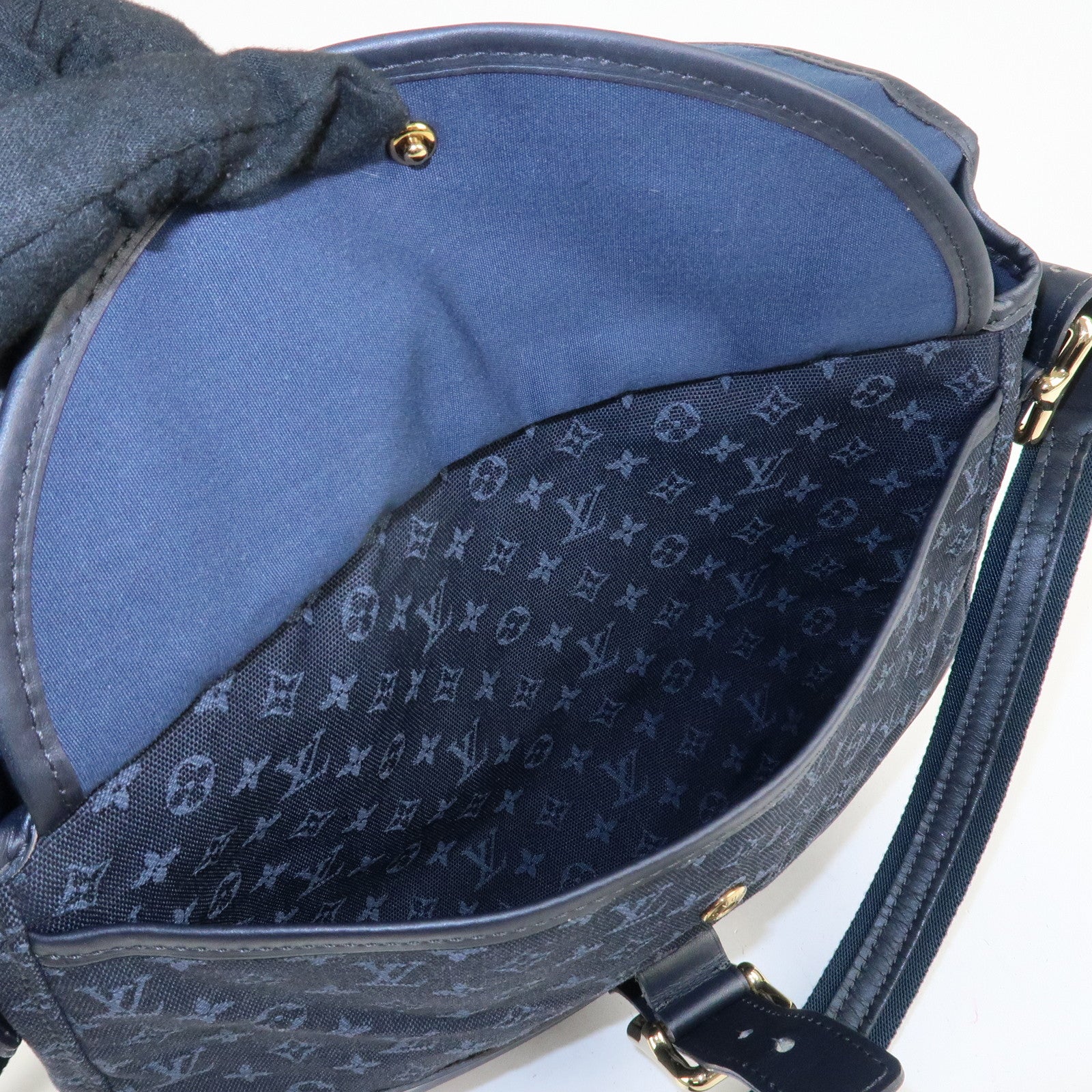 Louis Vuitton Monogram Mini Belanger Shoulder Bag TST Blue M92672 Used