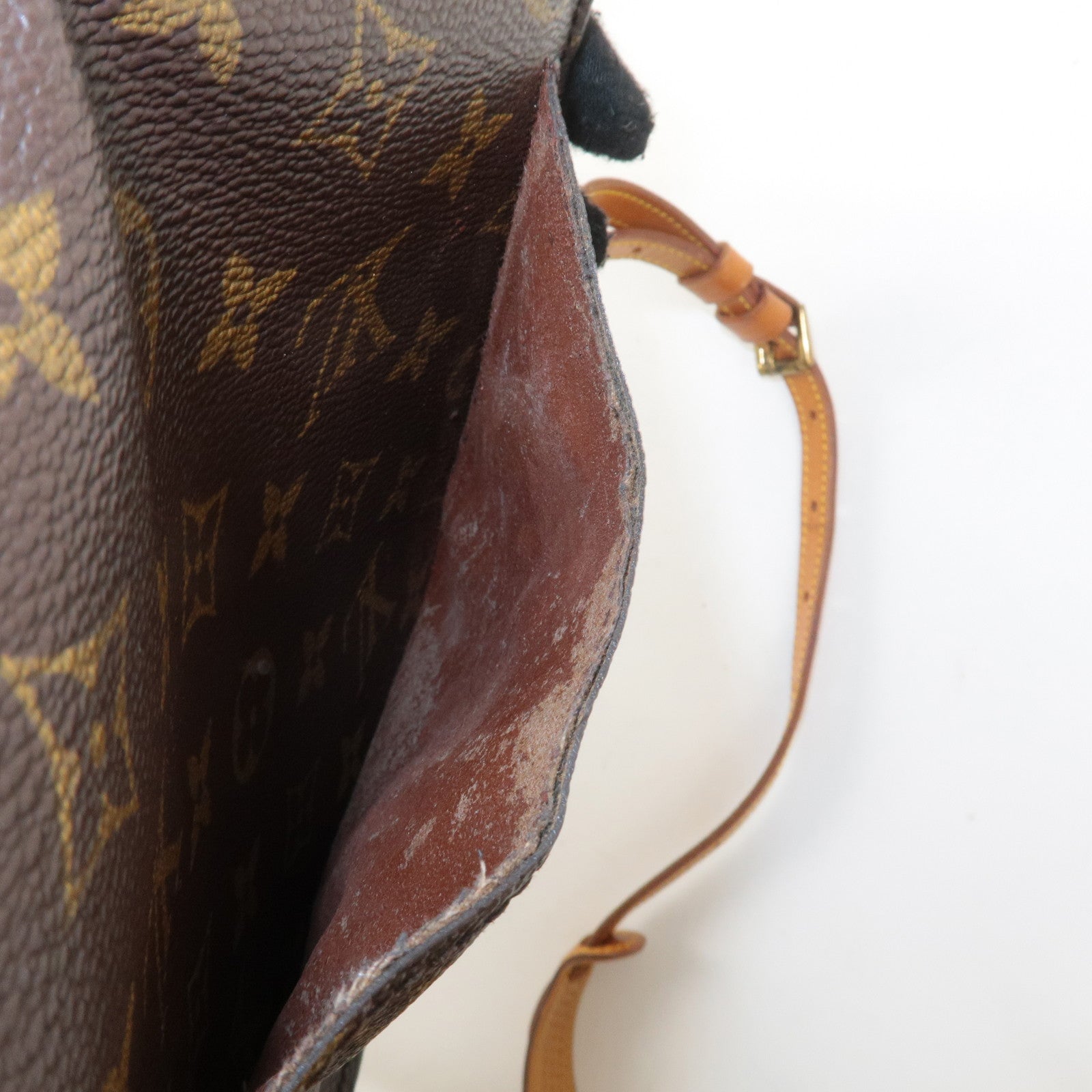 Louis Vuitton Monogram Saint Cloud MM Shoulder Bag Brown M51243