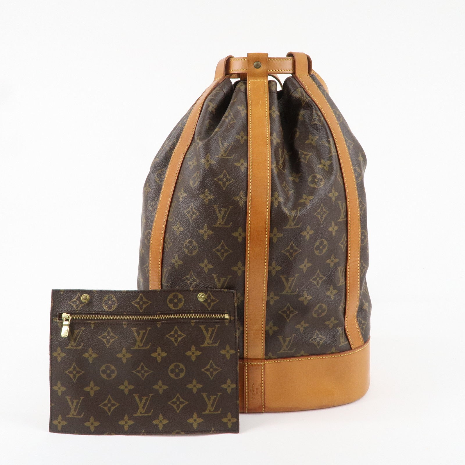 Louis Vuitton Monogram Randonnee GM Laundry Bag Brown M42244