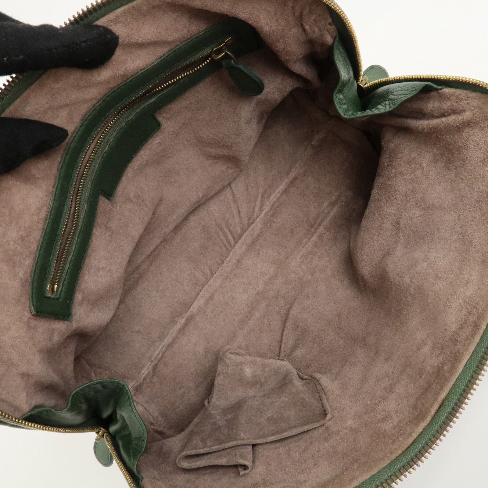 BOTTEGA VENETA Intrecciato Leather Hand Bag Green 192938