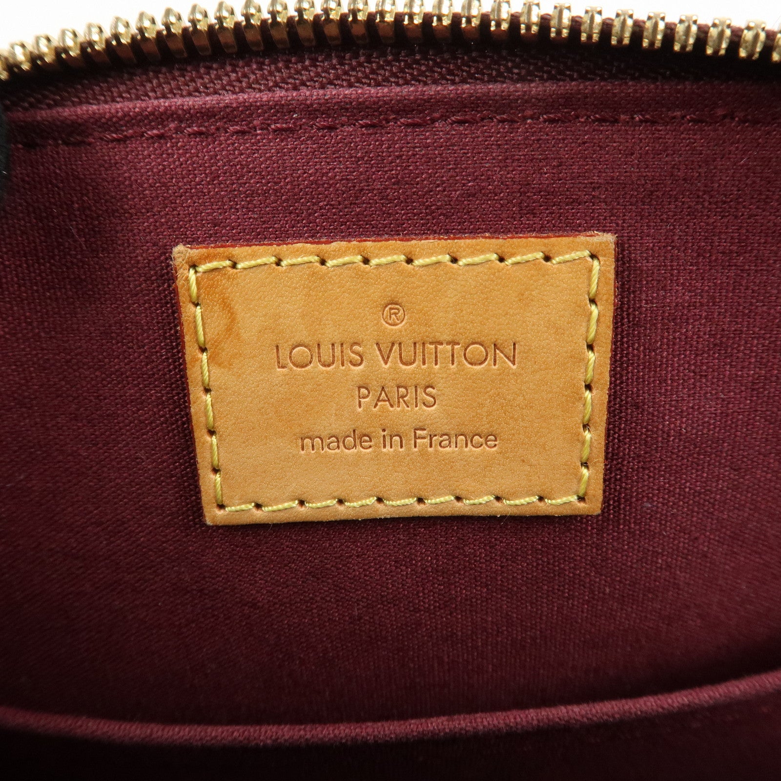 Louis Vuitton Monogram Vernis Alma BB Hand Bag Griotte M90231