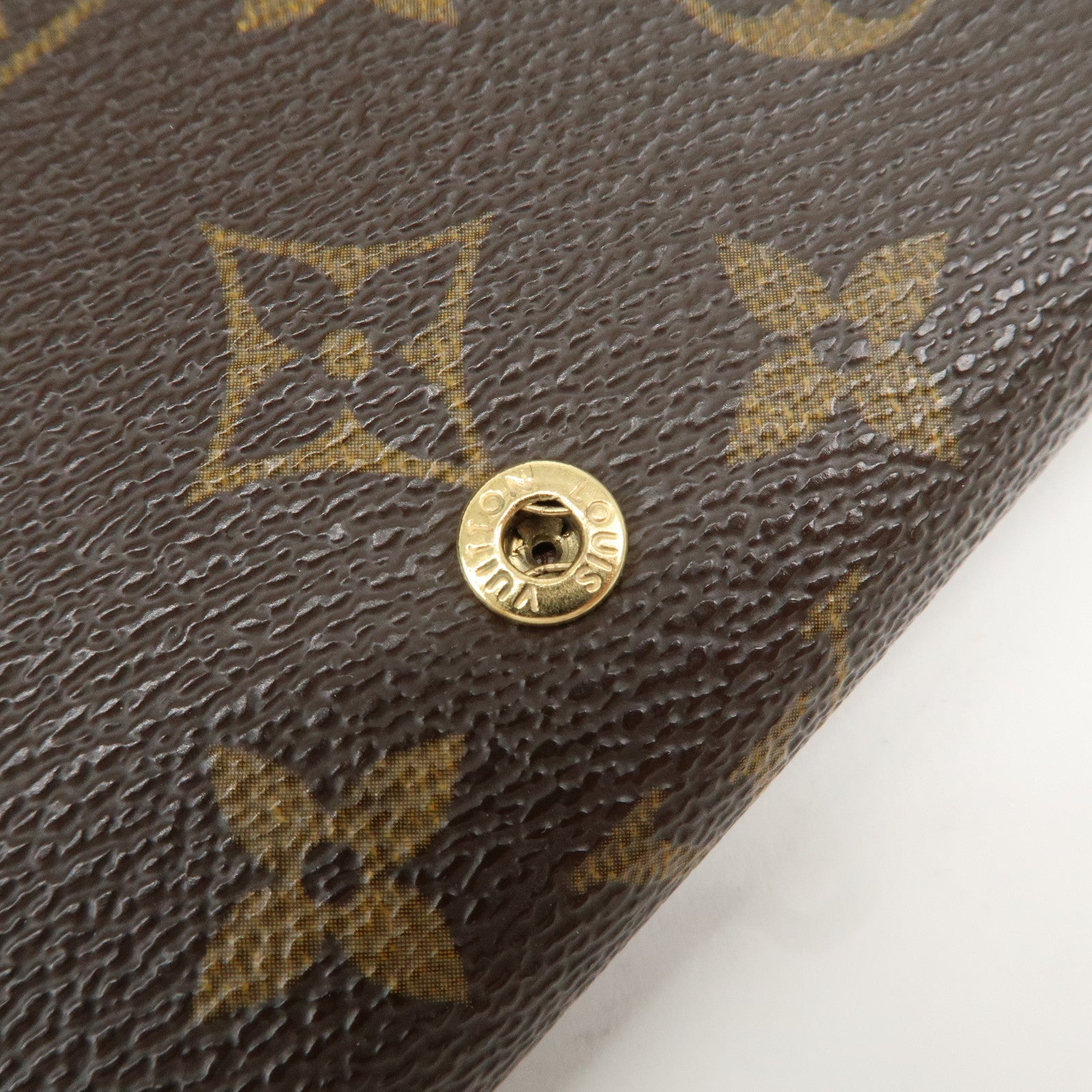 Louis Vuitton Monogram Porte Monnaie Billets Tresor Wallet M61730 Used