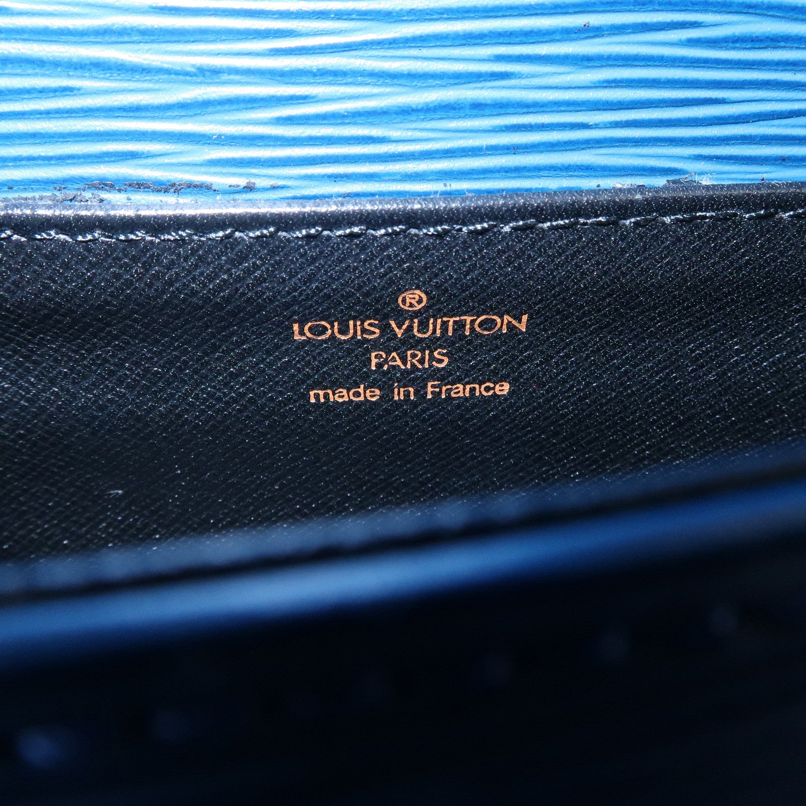 Louis Vuitton Epi Mini Saint Cloud Shoulder Bag Blue M52215 Used