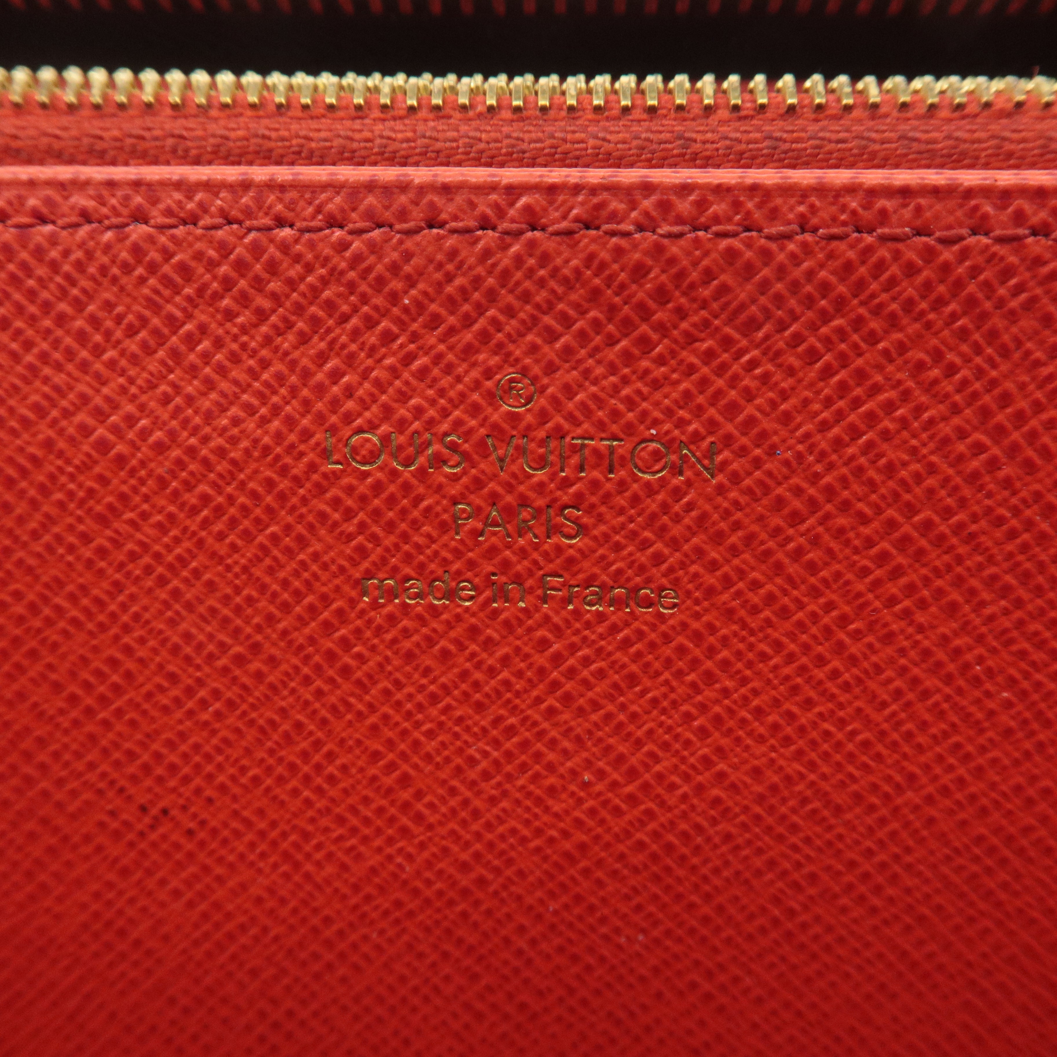 Louis Vuitton Monogram Zippy Wallet Long Wallet Coquelicot M41896