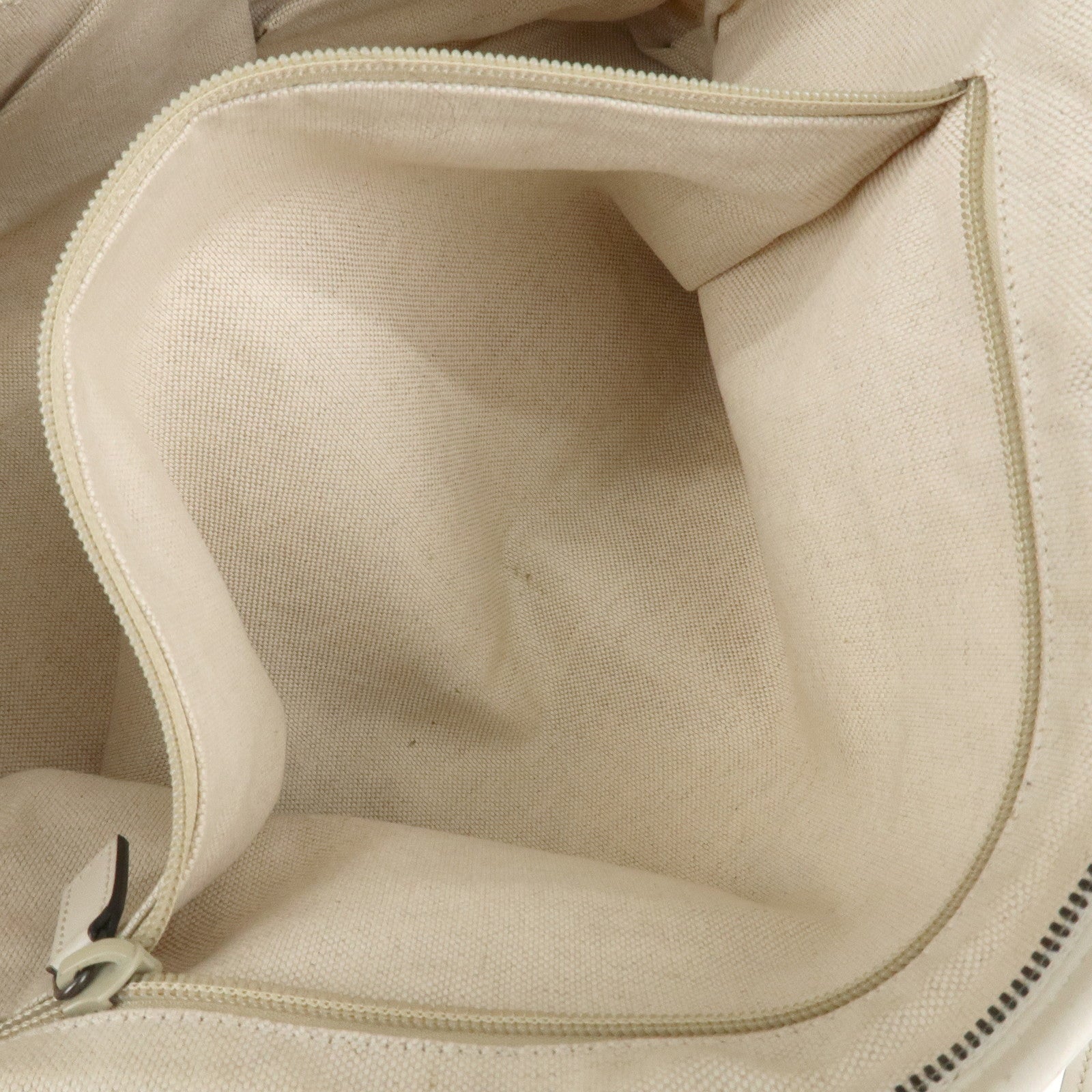 GUCCI Flora Canvas Leather Tote Bag Hand Bag Ivory 353437 Used