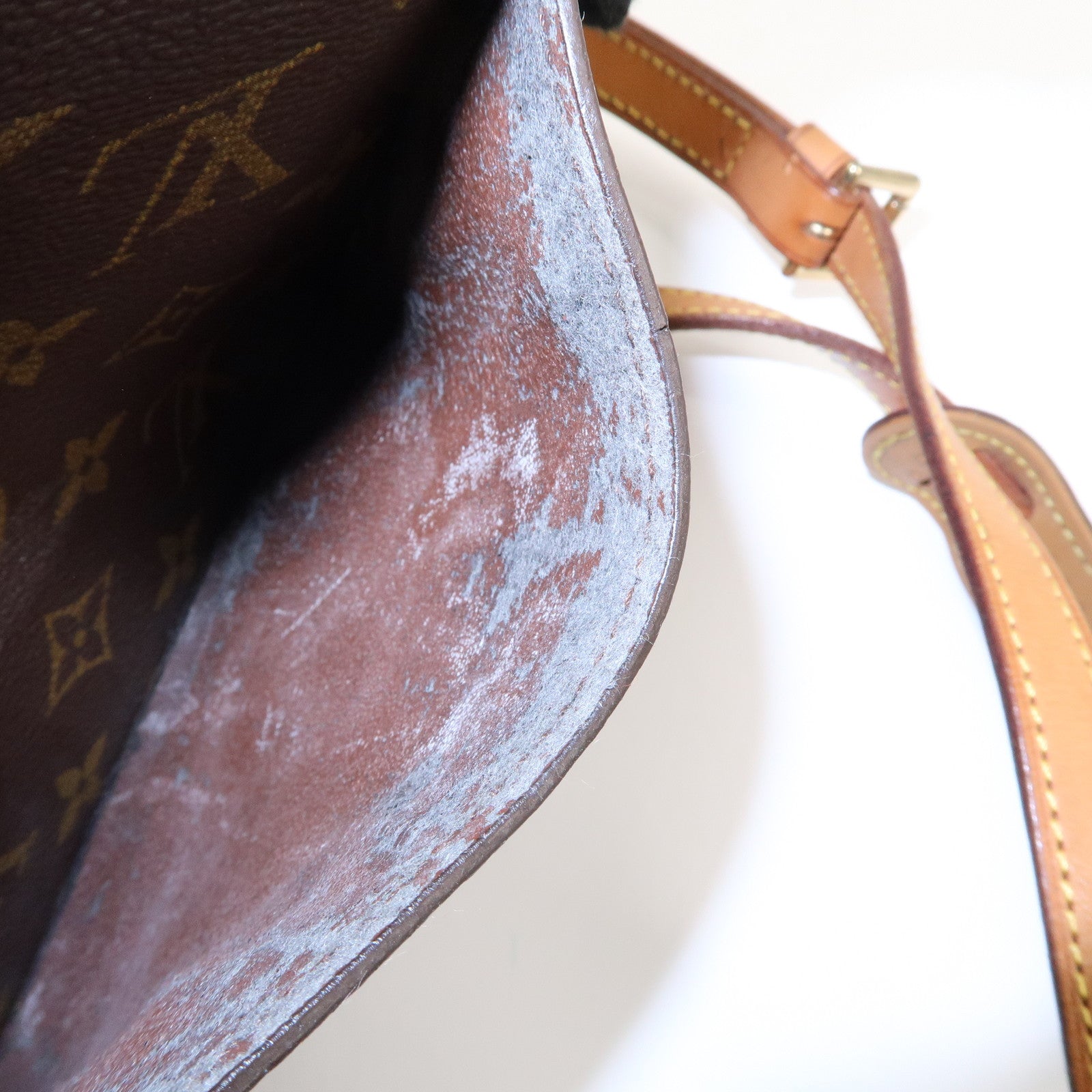 Louis Vuitton Monogram Saint Cloud MM Shoulder Bag Brown M51243