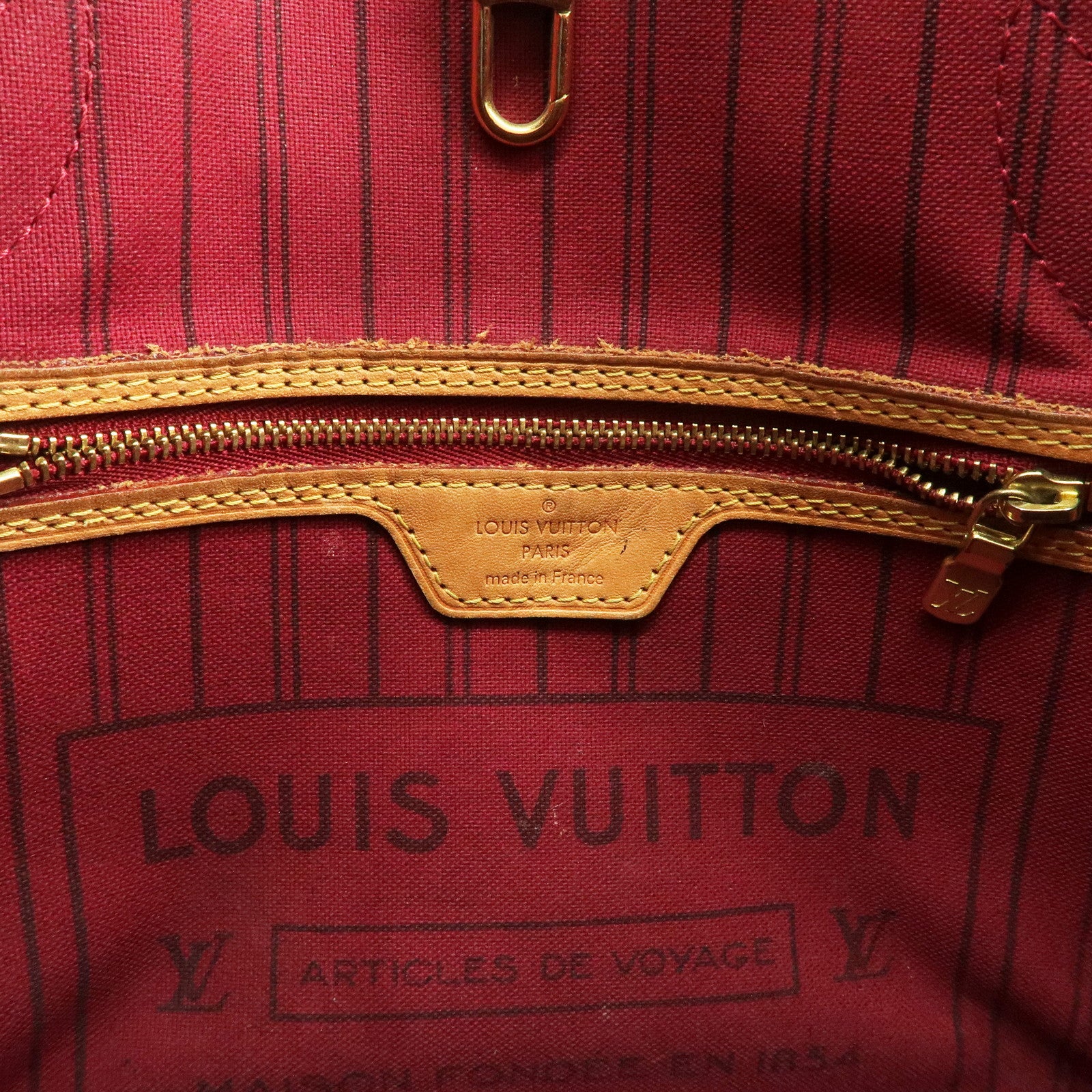 Louis Vuitton Monogram Neverfull PM Tote Bag Fuchsia M41001 Used