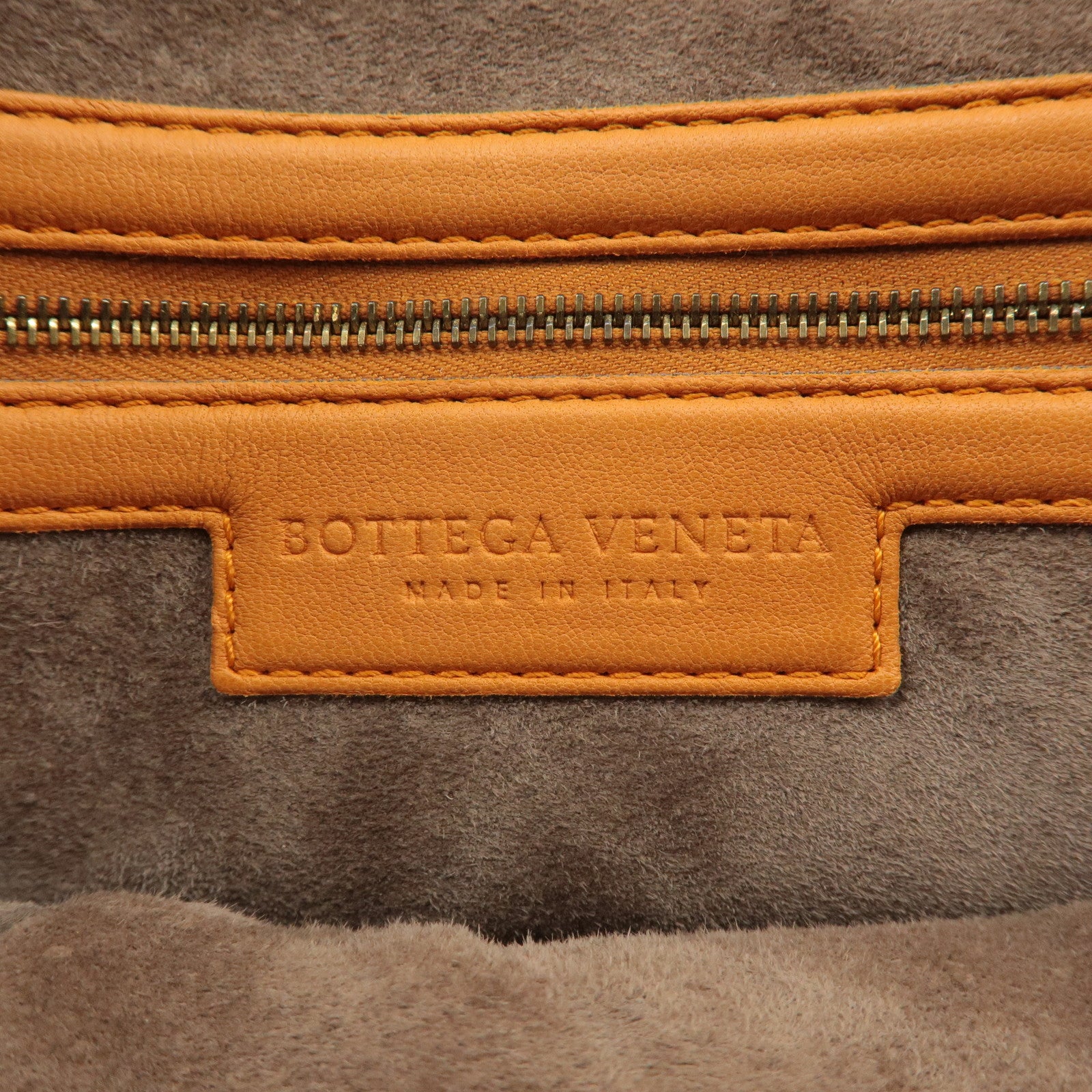 BOTTEGA VENETA Intrecciato Leather Handbag Orange 192938