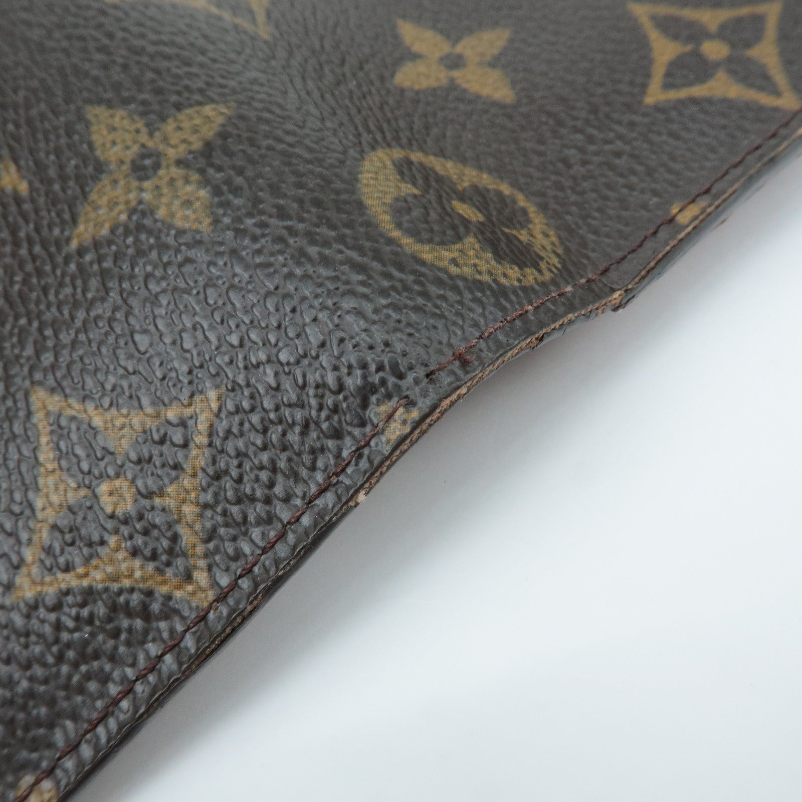 Louis Vuitton Set of 2 Monogram Porte Monnaie Portefeuil Wallet Used