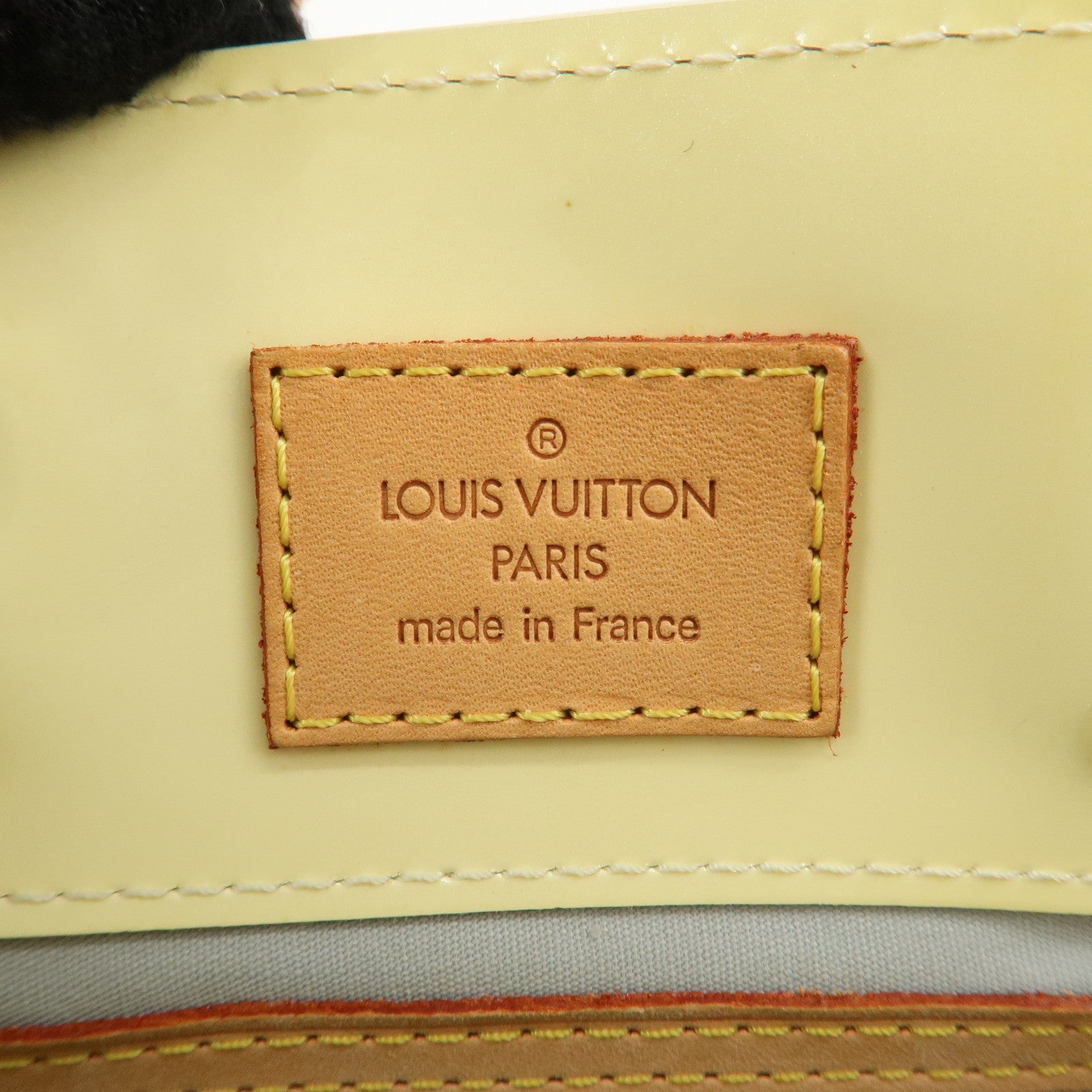 Louis Vuitton Monogram Vernis Lead PM Hand Bag Perle M91336 Used