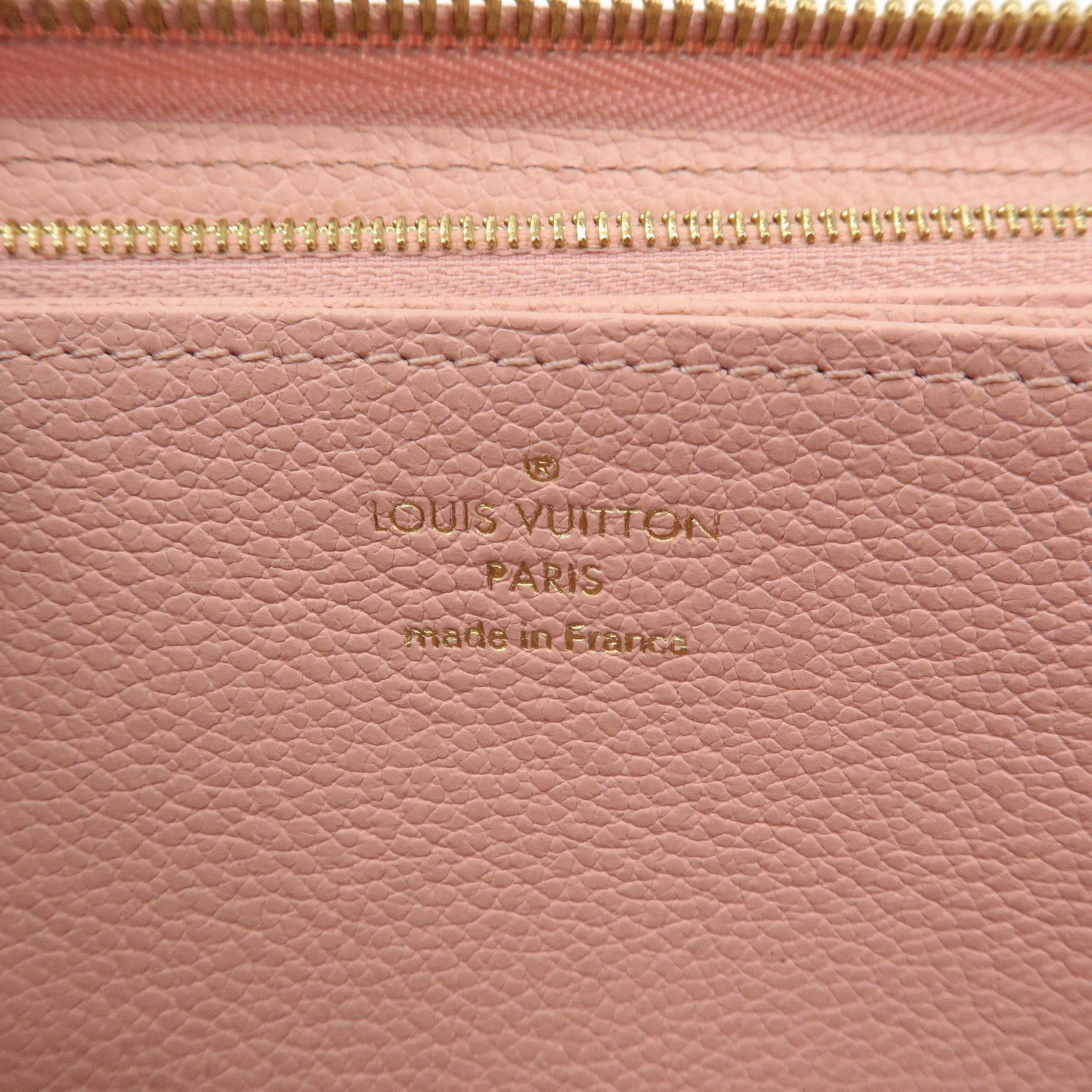 Louis Vuitton Monogram Empreinte Zippy Wallet Rose Poudre M64090 Used