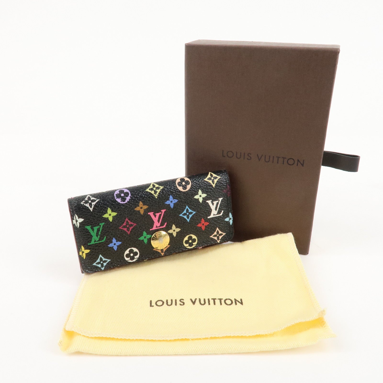 Louis Vuitton Monogram Multicolor Multicles 4 Key Case Noir M93732