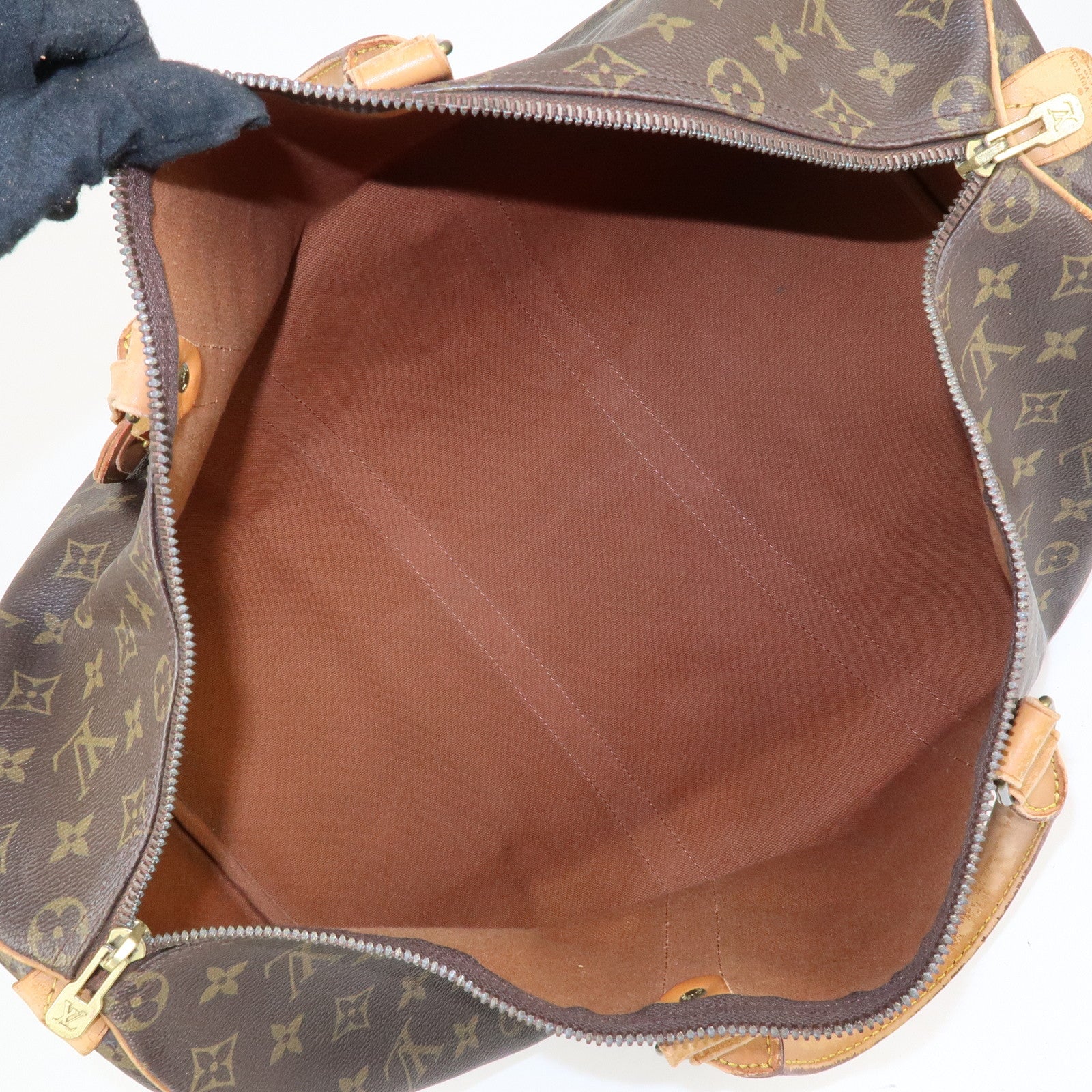 Louis Vuitton Monogram Keep All 50 Boston Bag Brown M41426 Used