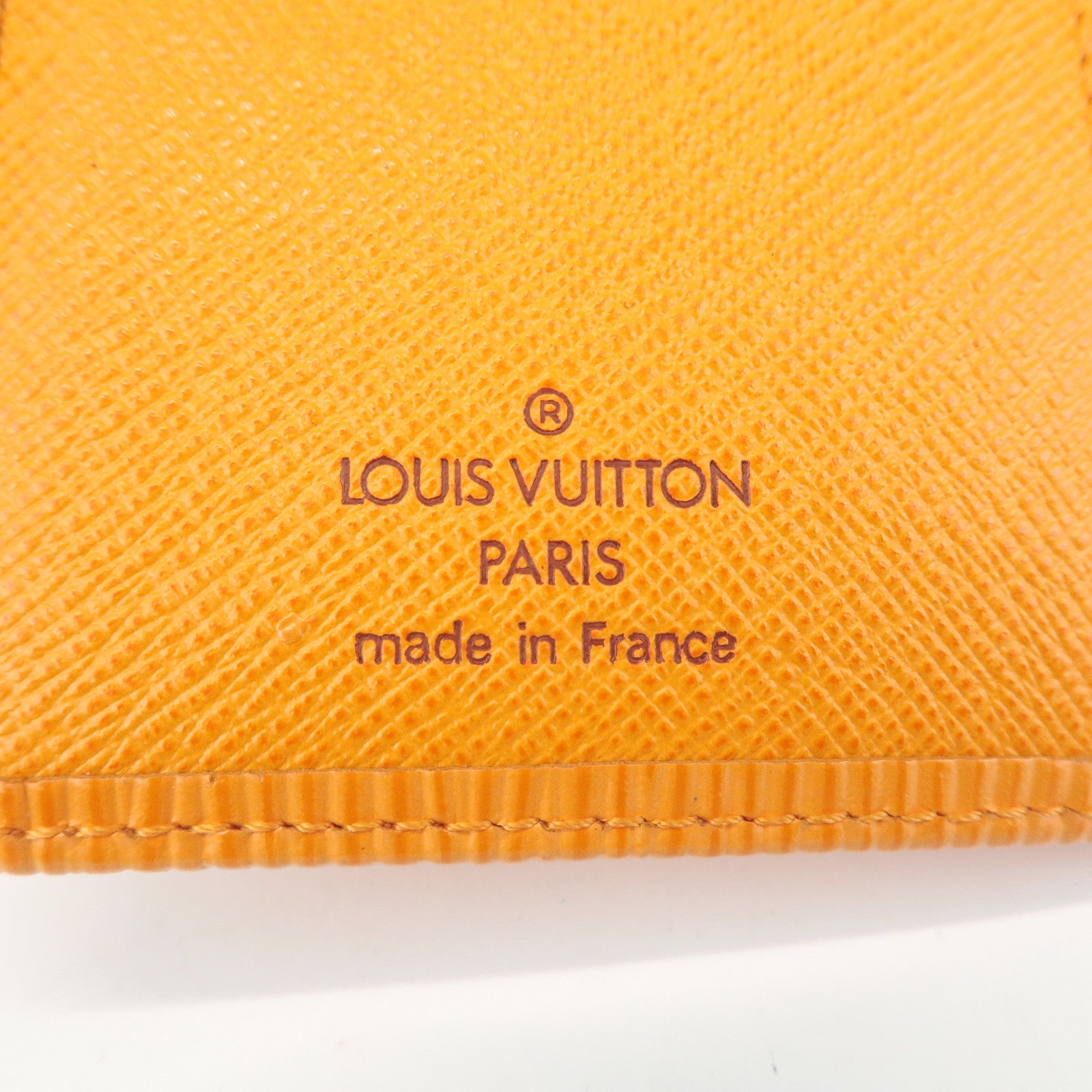 Louis Vuitton Epi Porte Monnaie Vienova Bi-Fold Wallet Mandarin