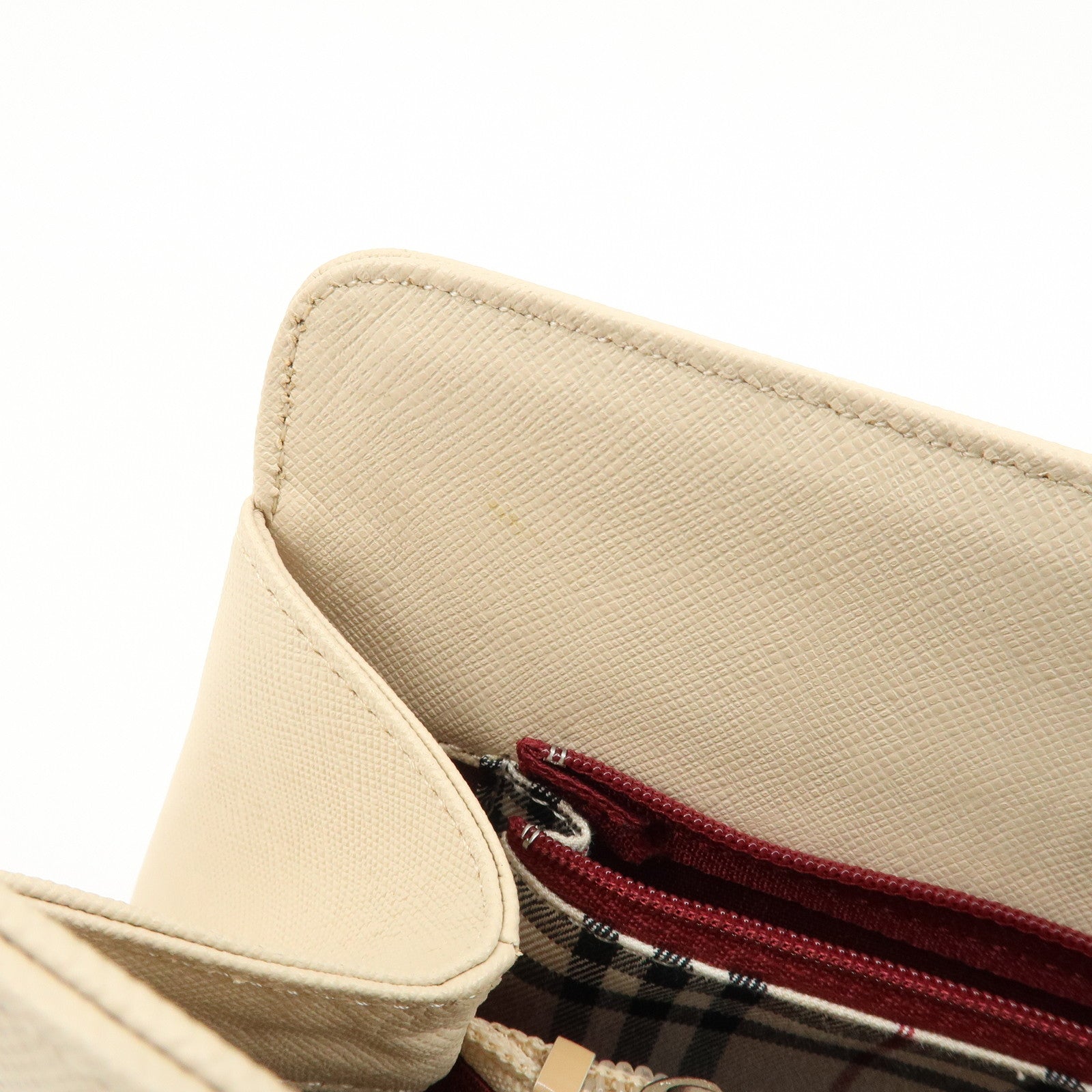 BURBERRY Leather Hand Bag Beige