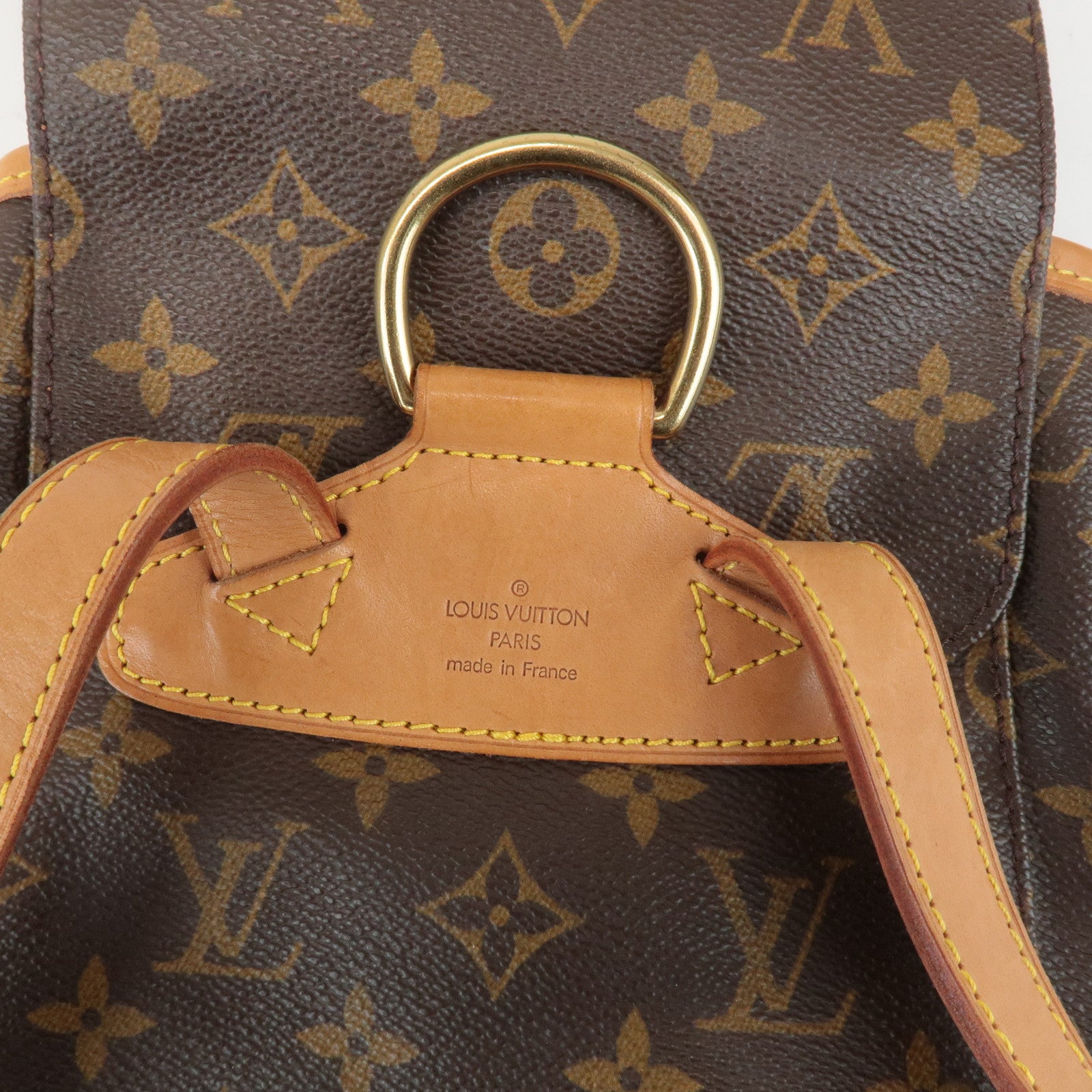 Louis Vuitton Monogram Montsouris MM Back Pack Brown M51136 Used