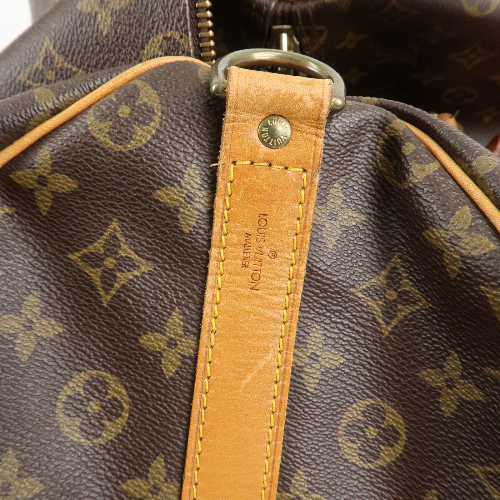 Louis Vuitton Monogram Keep All Bandouliere 50 Boston Bag M41416