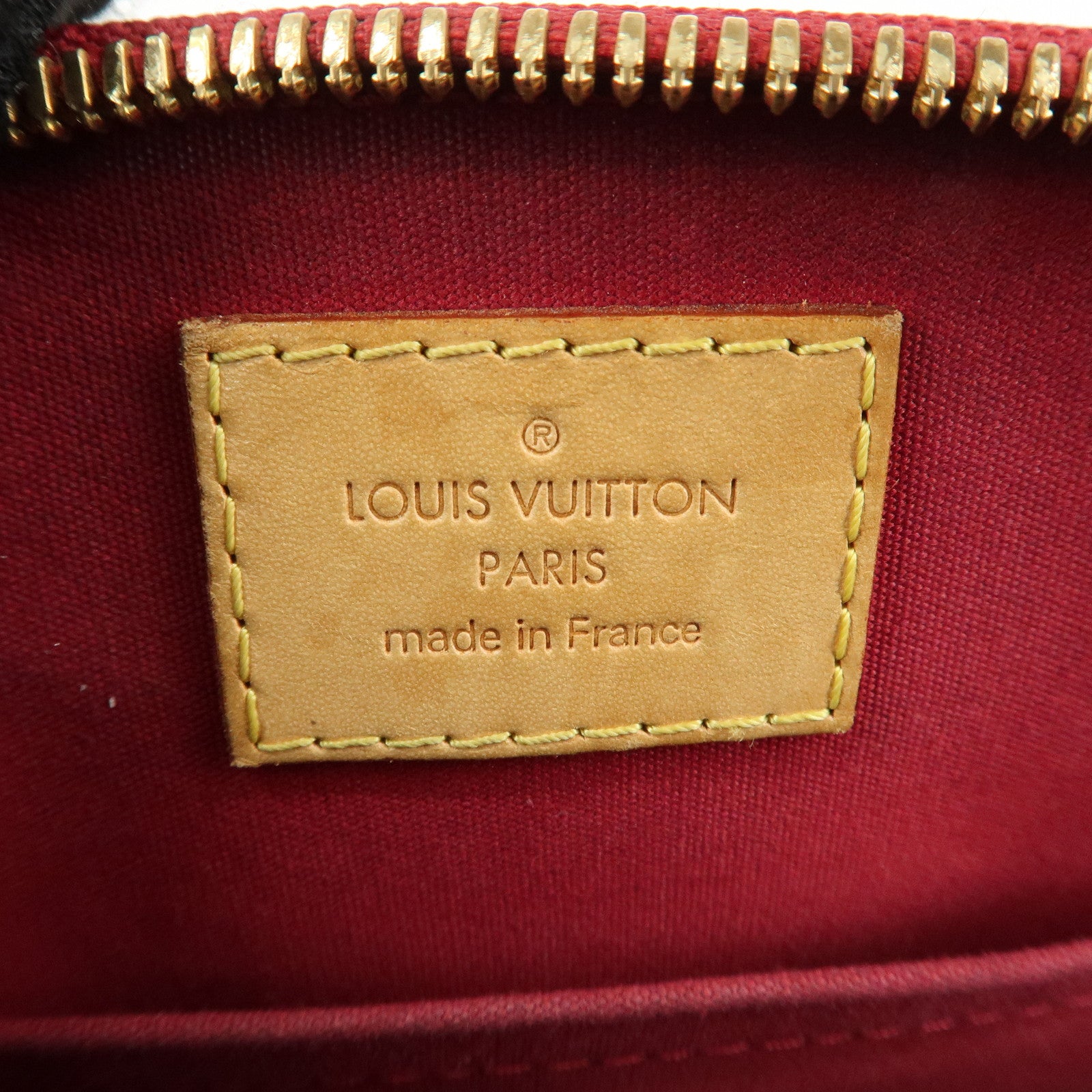 Louis Vuitton Monogram Vernis Alma BB 2Way Bag Red M91606