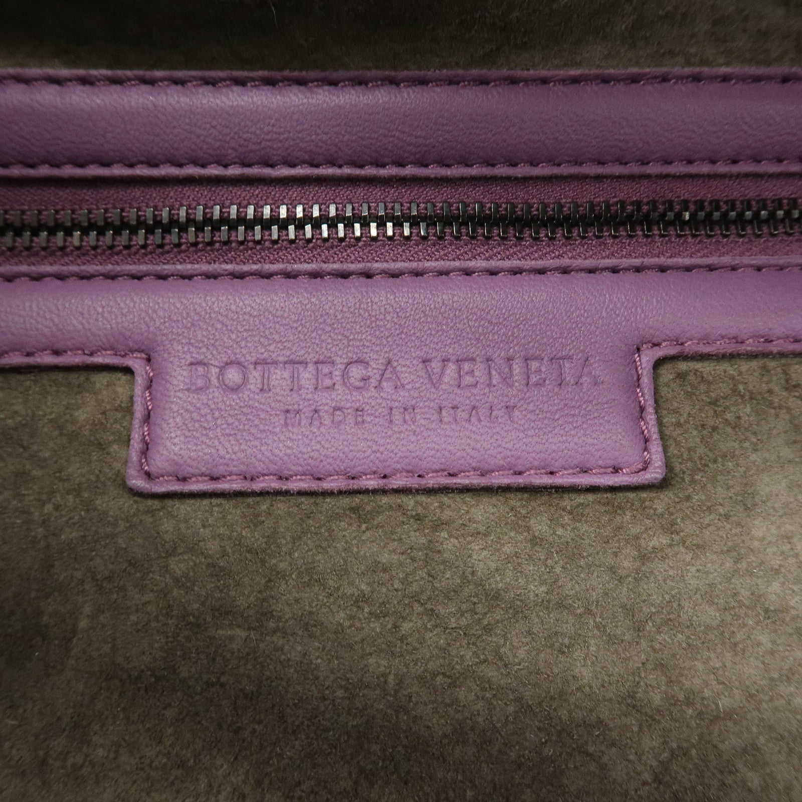 BOTTEGA VENETA Intrecciato Leather Hand Bag Shoulder Bag Purple