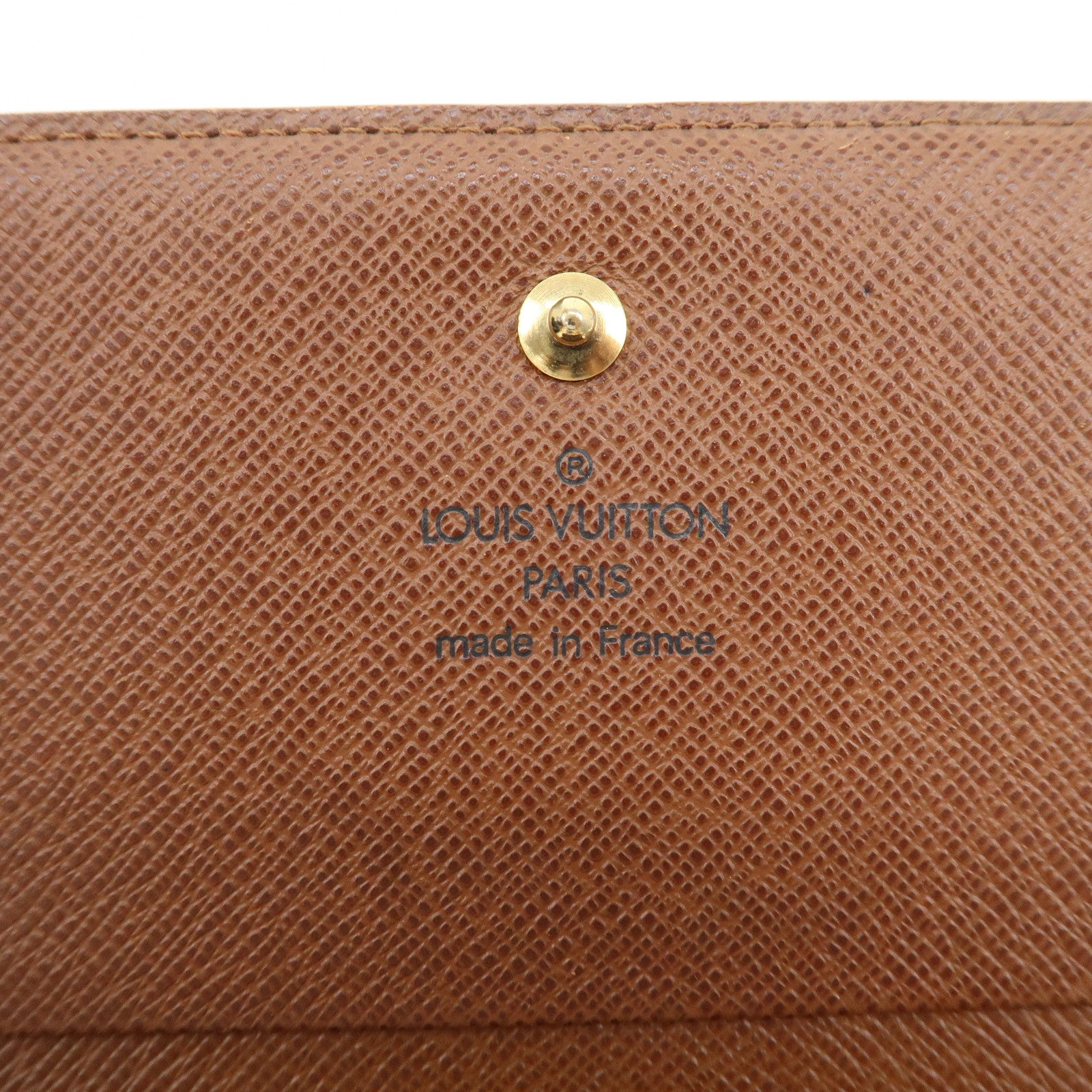 Louis Vuitton Monogram Porte Monnaie Billets Tresor Wallet M61730 Used