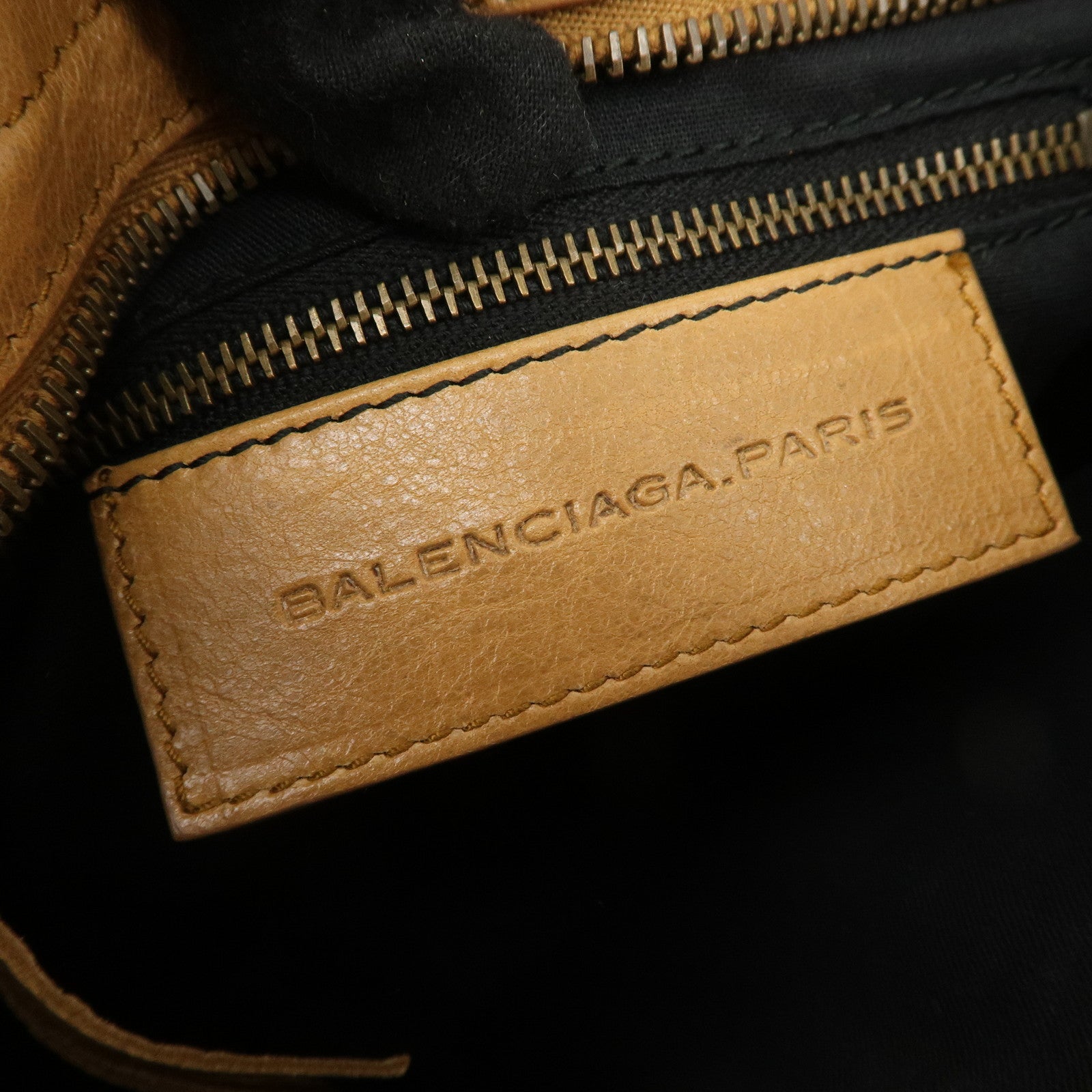 BALENCIAGA Mini City Leather Classic 2Way Bag Brown 300295