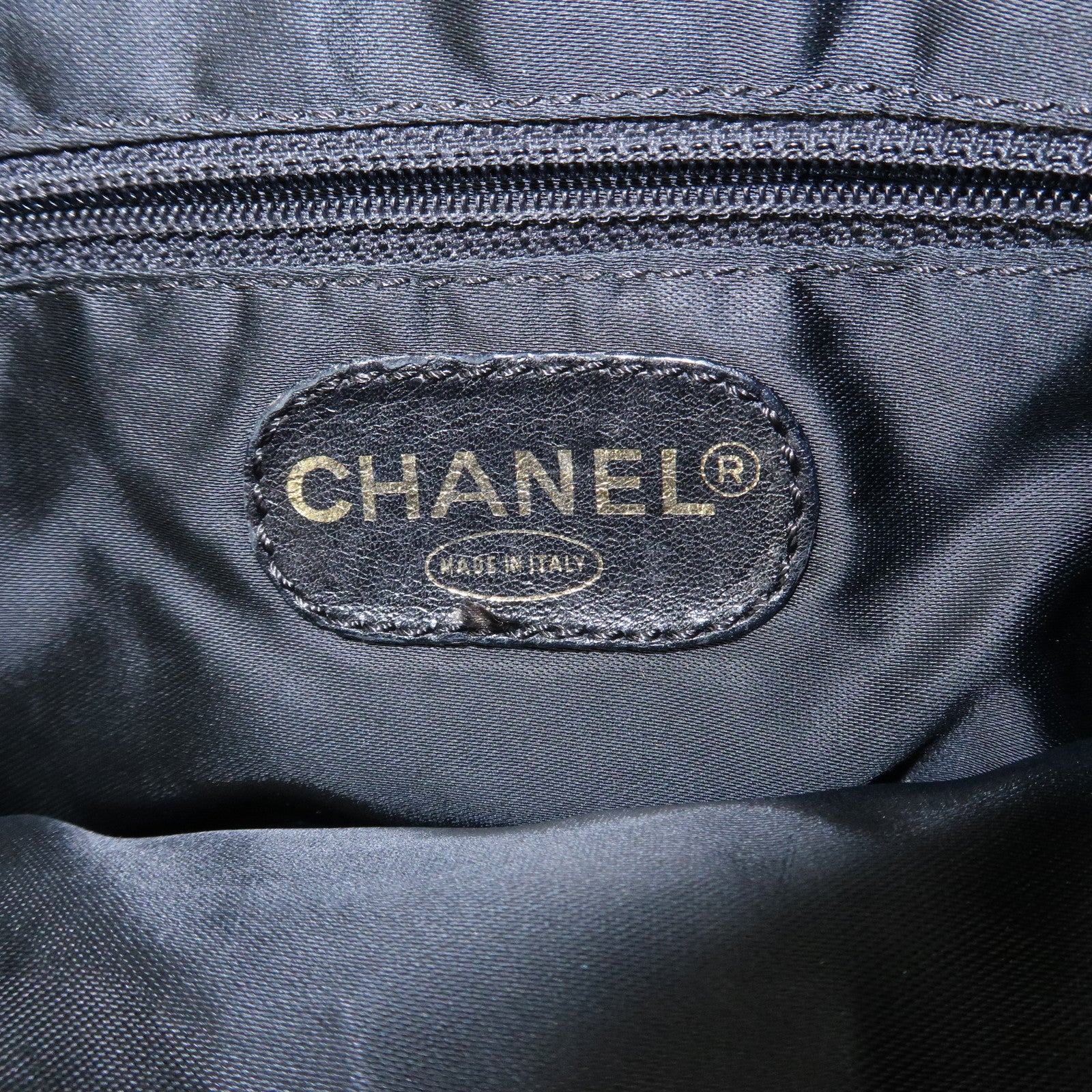 CHANEL Lambskin Shoulder Bag Cross Body Bag Black