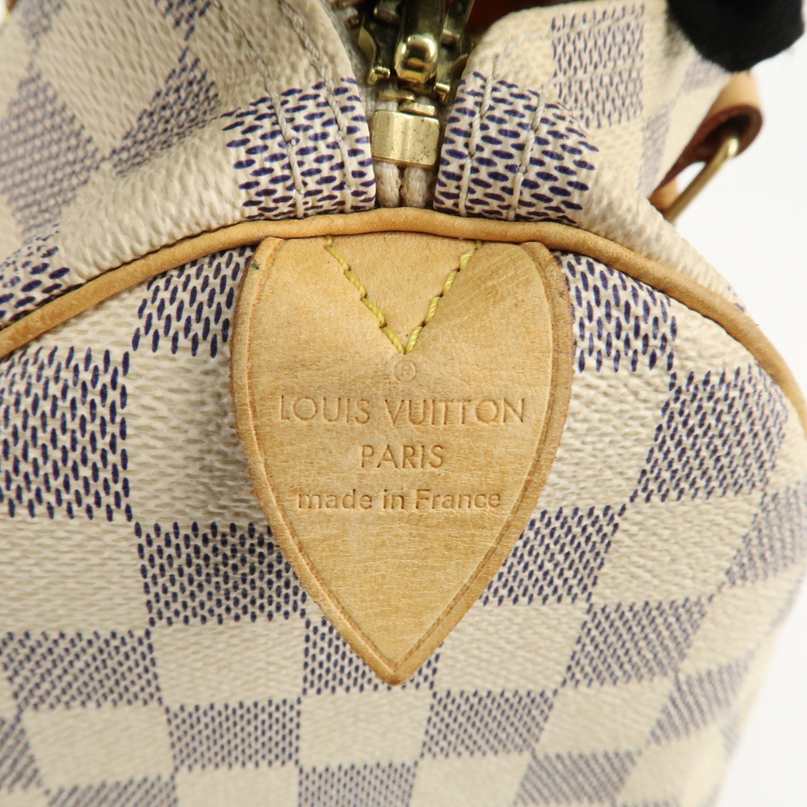 Louis Vuitton Damier Azur Speedy 30 Hand Bag Boston Bag N41533 Used