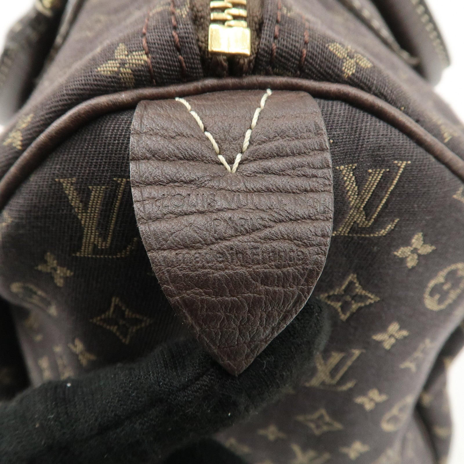 Louis Vuitton Monogram Mini Lin Speedy 30 Boston Bag Ebene M95224 Used