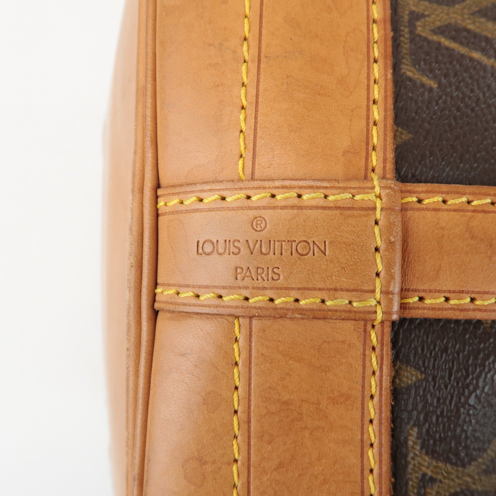 Louis Vuitton Monogram Noe Shoulder Bag Hand Bag Brown M42224 Used