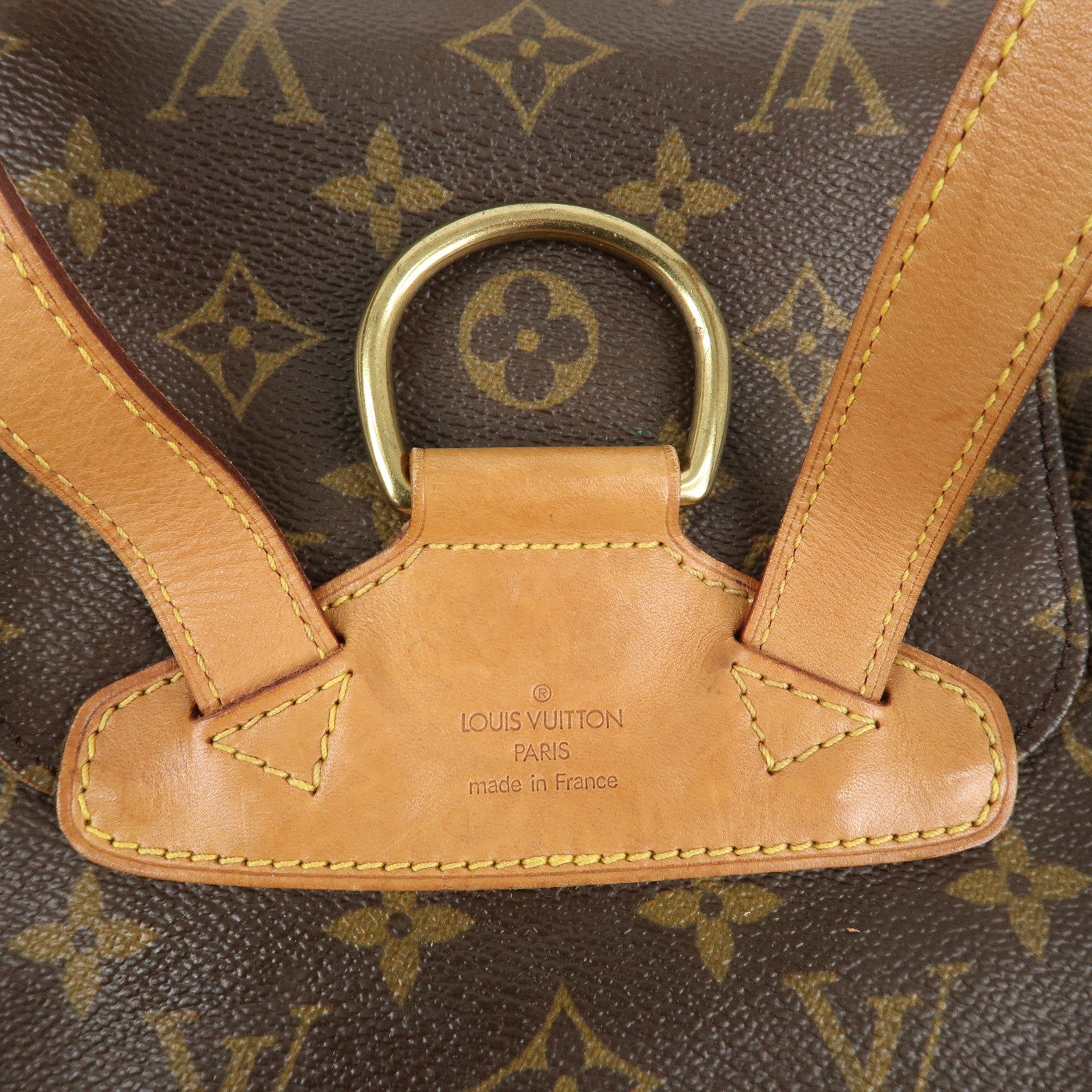 Louis Vuitton Monogram Montsouris MM Back Pack Bag M51136 Used