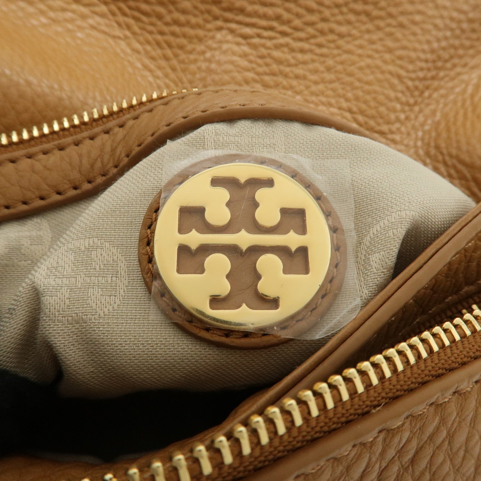 Tory Burch Leather Chain Shoulder Bag Hand Bag Light Brown