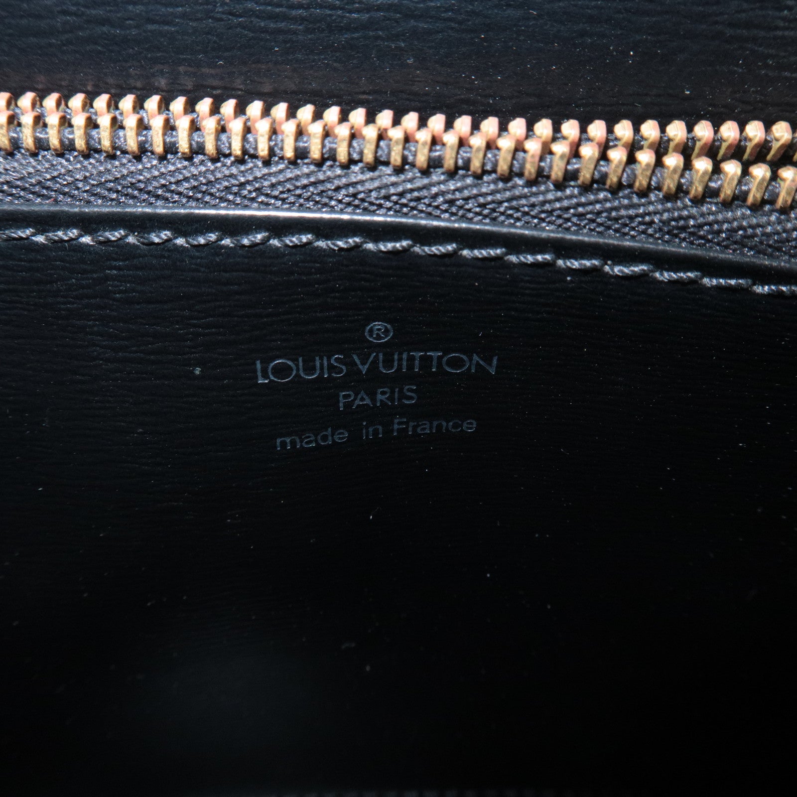 Louis Vuitton Epi Leather Malesherbes Hand Bag Black M52372