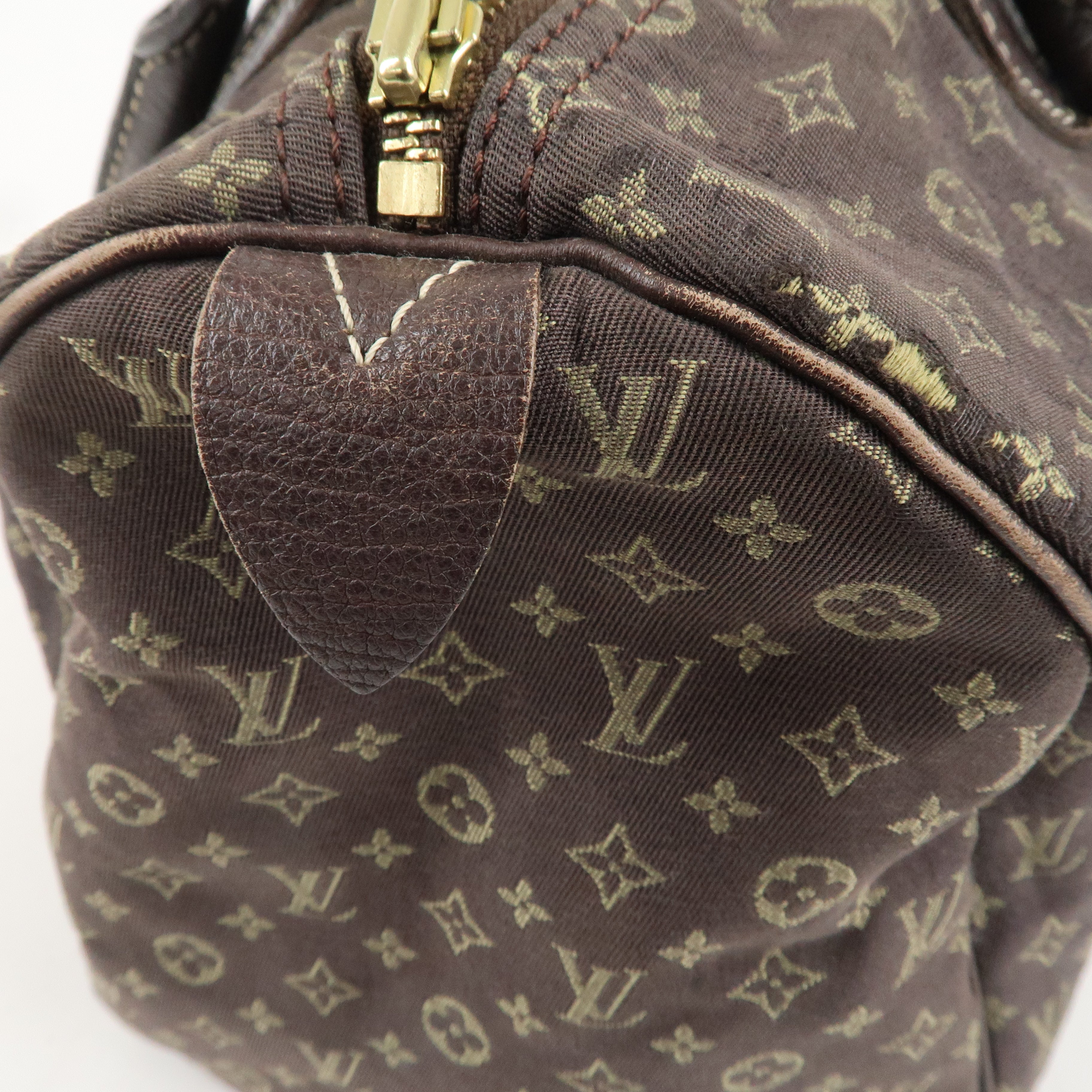 Louis Vuitton Monogram Mini Lin Speedy 30 Boston Bag Ebene M95224