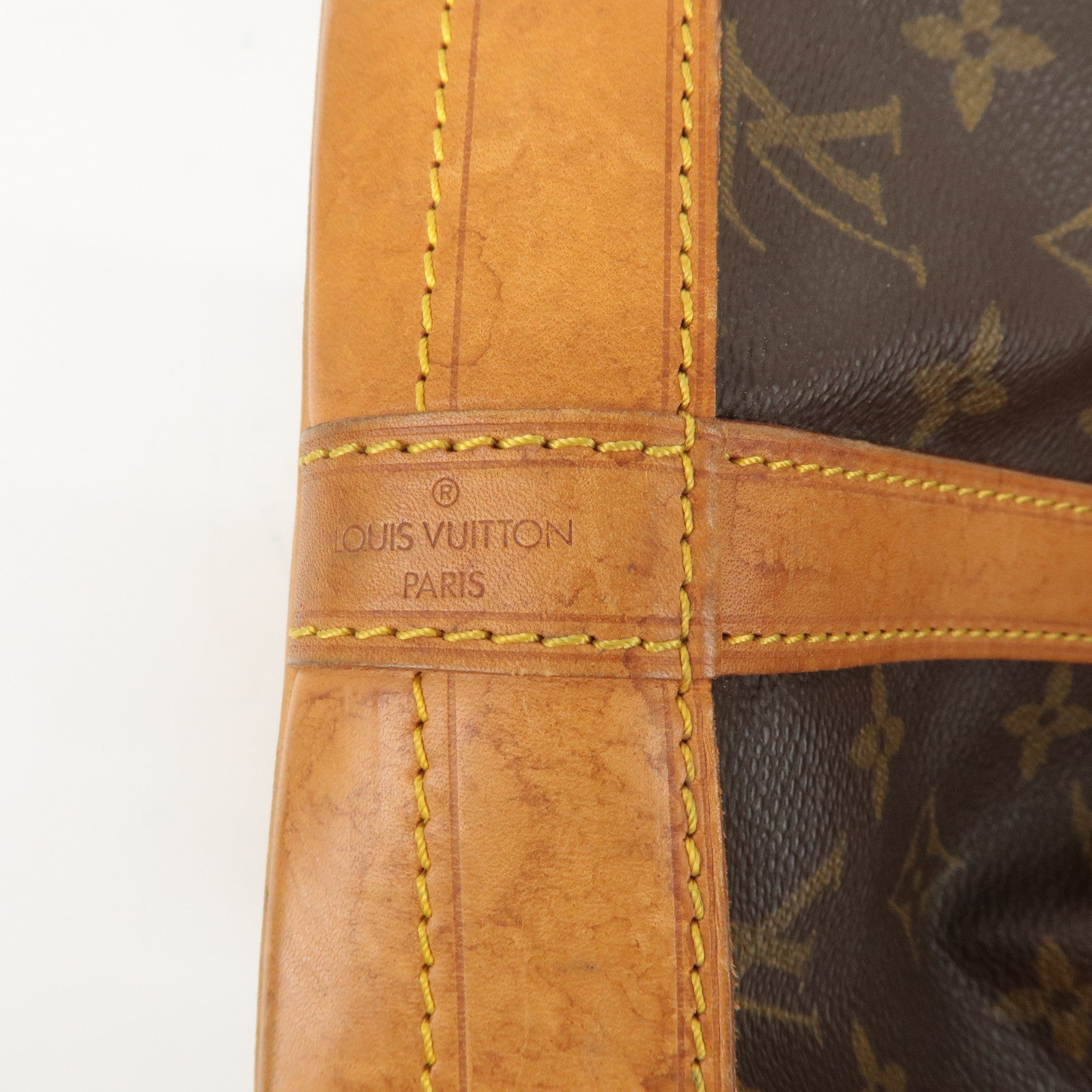 Louis Vuitton Monogram Noe Shoulder Bag Hand Bag Brown M42224 Used