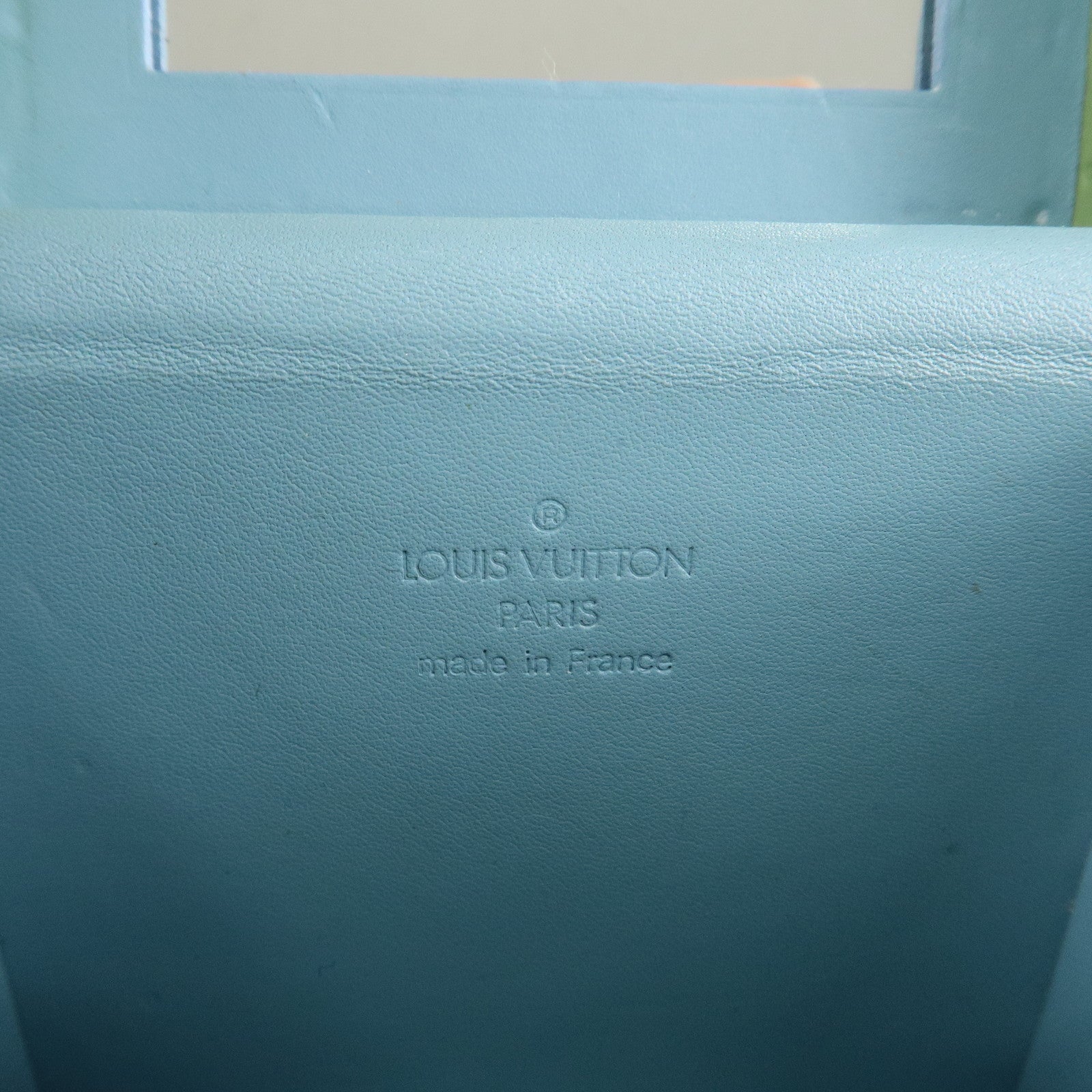 Louis Vuitton Monogram Vernis Breaker Vanity Bag Baby Blue M91003