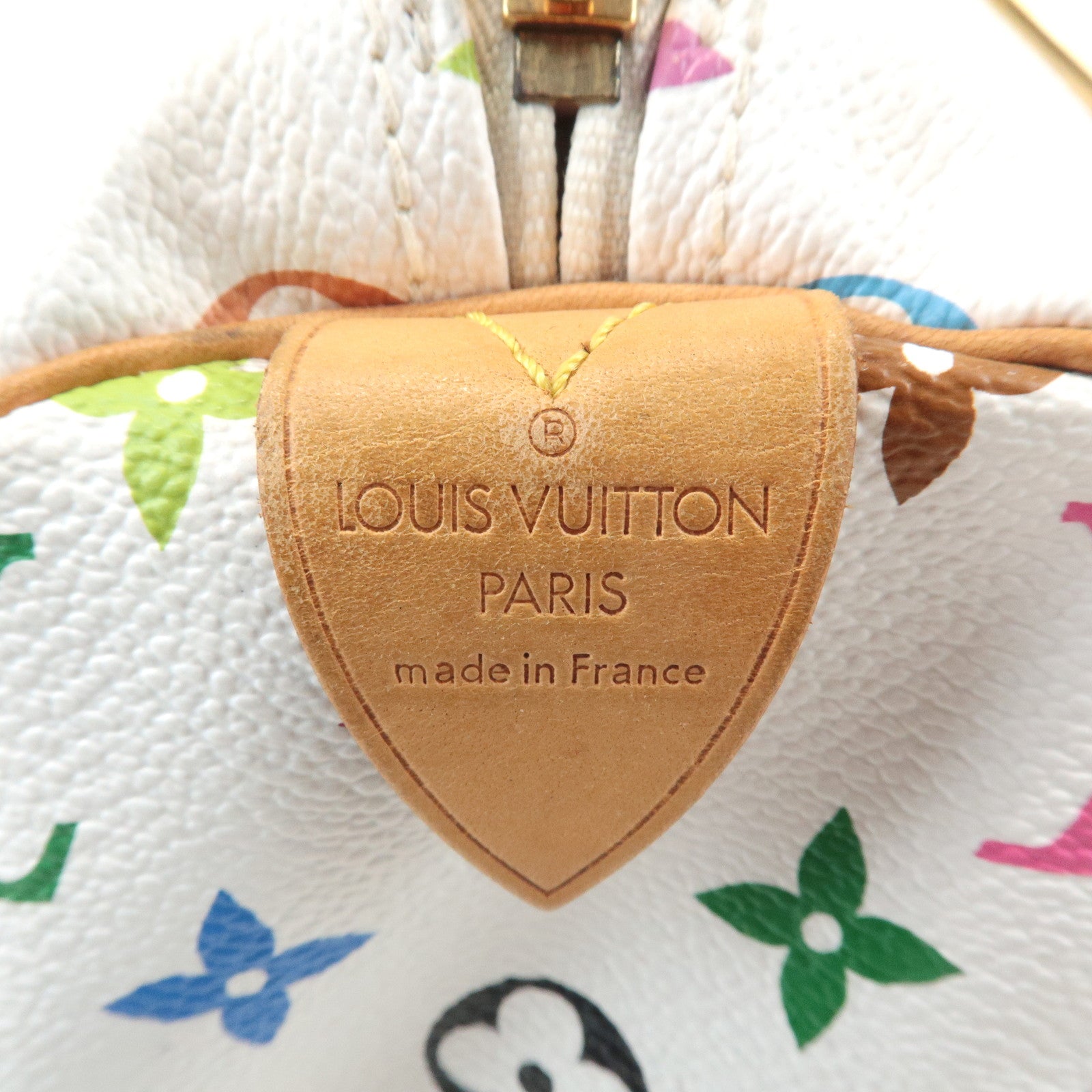 Louis Vuitton Monogram Multicolor Speedy 30 Hand Bag Blanc M92642