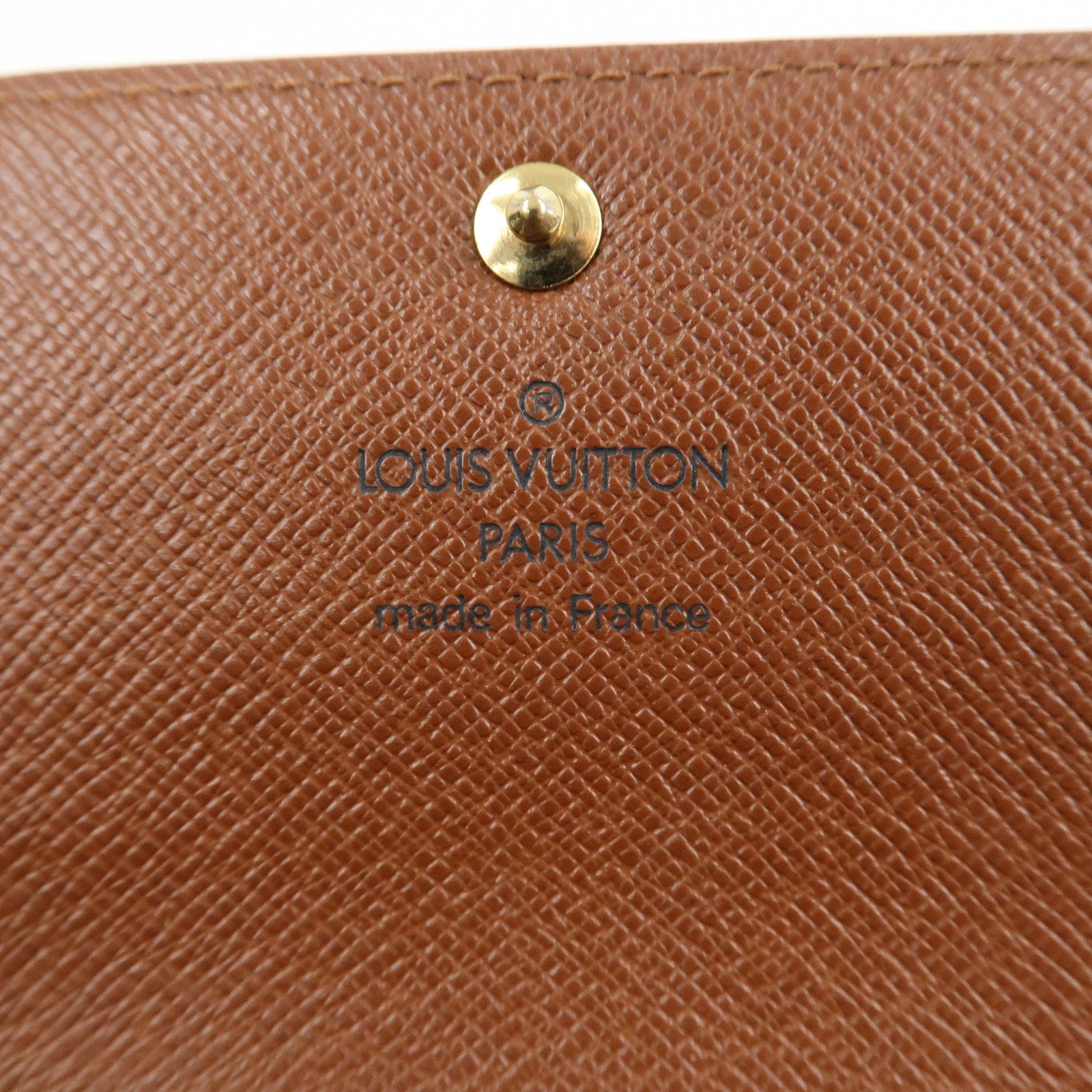 Louis Vuitton Monogram Porte Monnaie Credit Brown M61726 Used