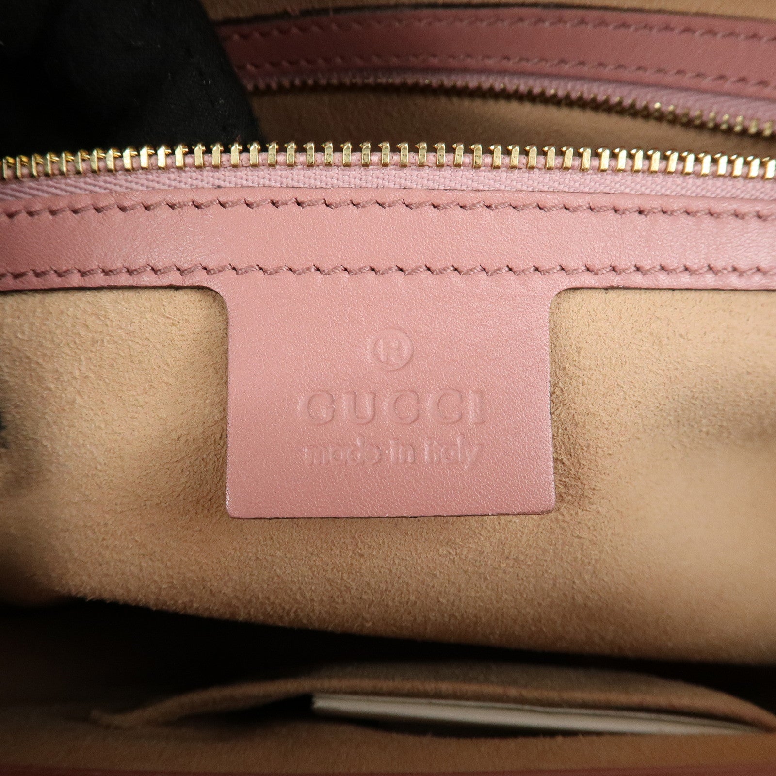 GUCCI Guccissima Leather Chain Tote Bag Shoulder Bag Pink 453773