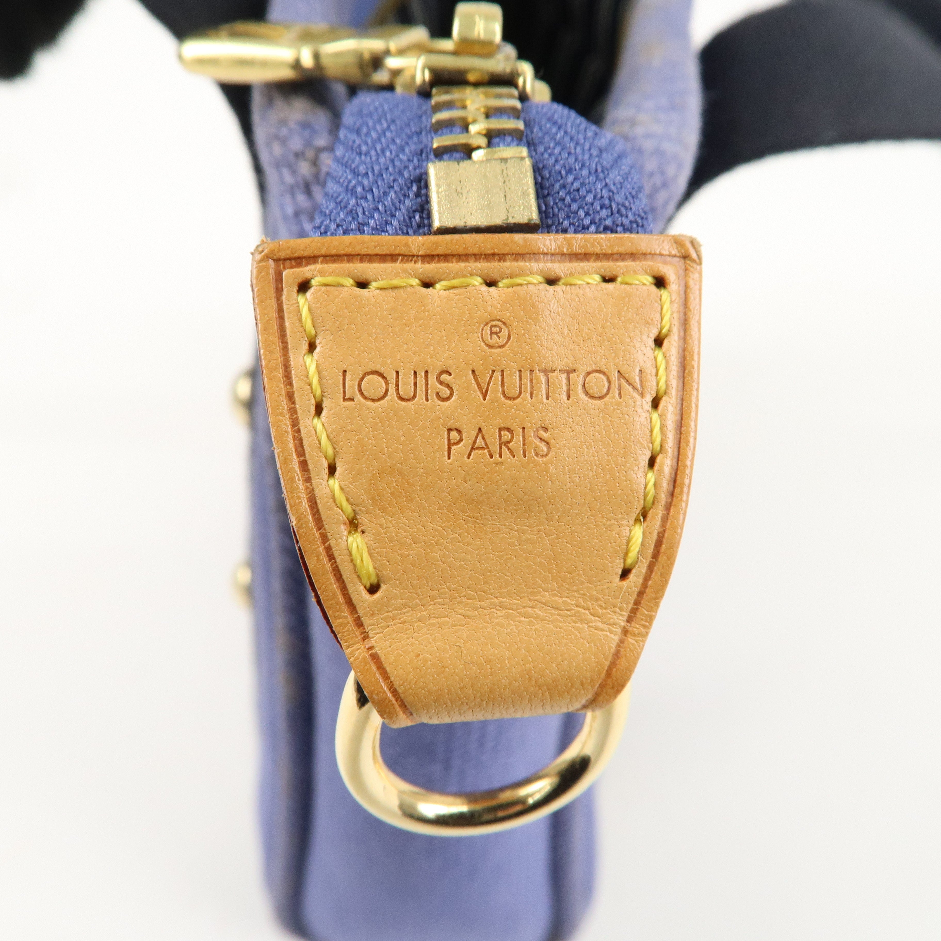 Louis Vuitton Antigua Cabas PM Hand Bag Blue M40090