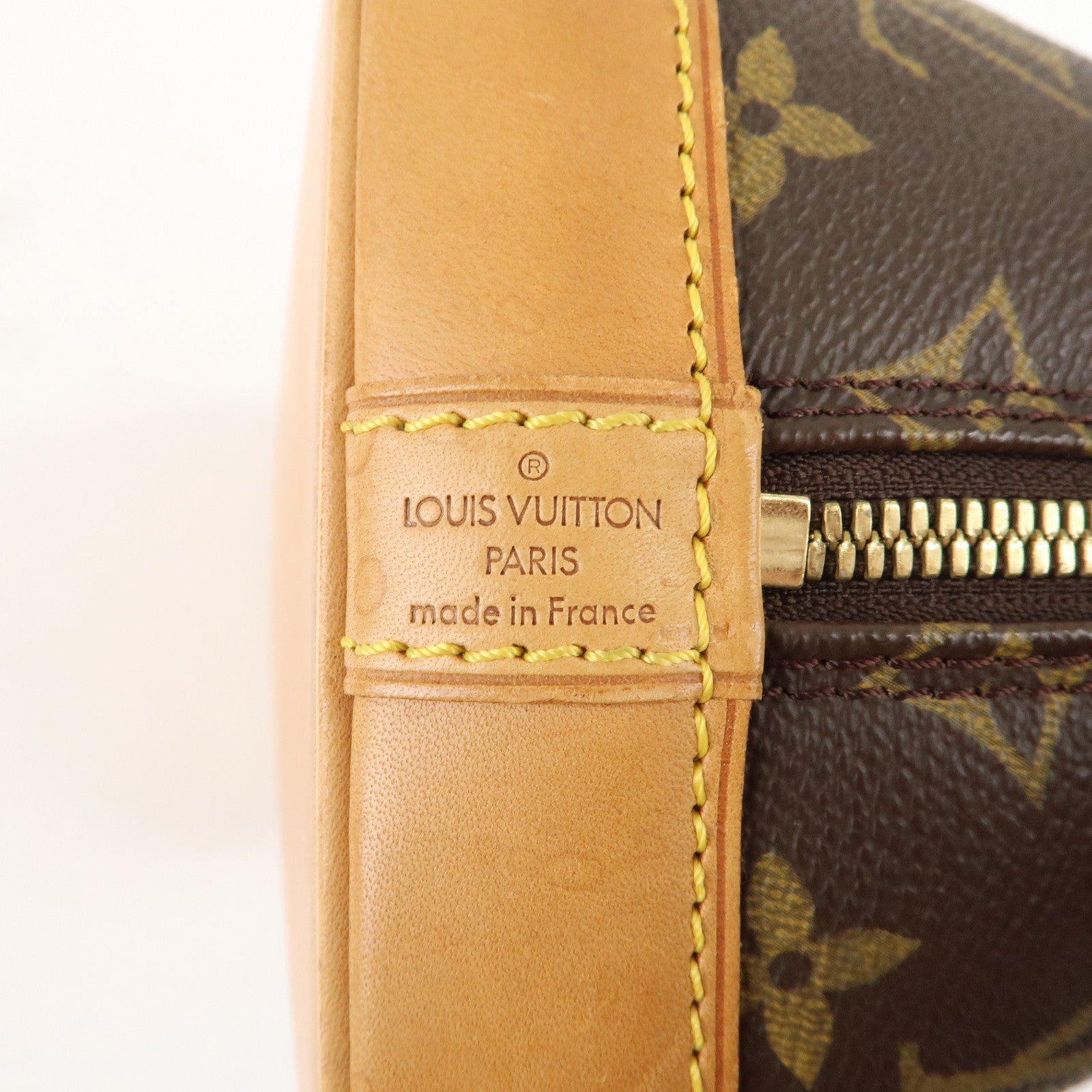 Louis Vuitton Monogram Alma Hand Bag Brown M51130