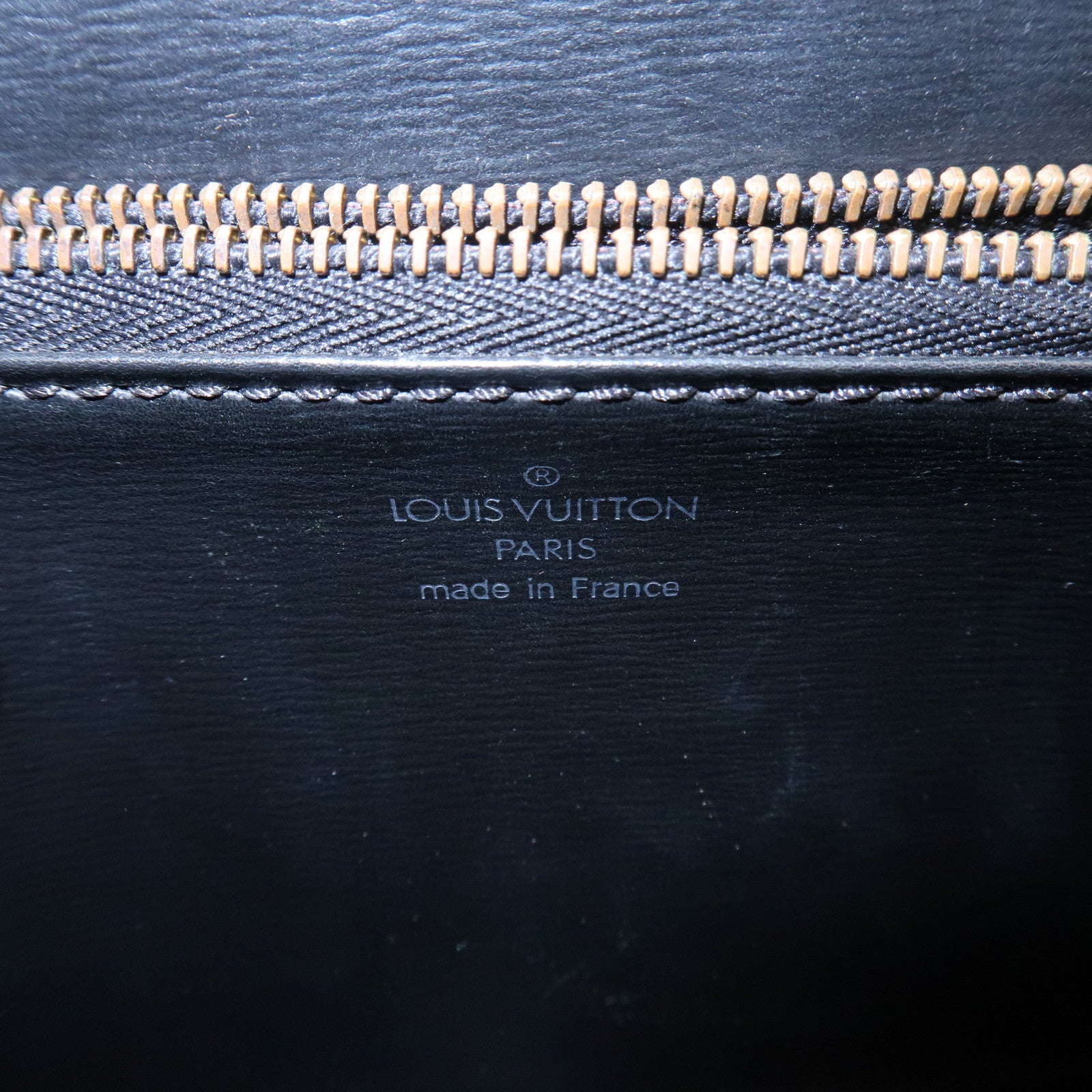 Louis Vuitton Epi Leather Malesherbes Hand Bag Black Noir M52372