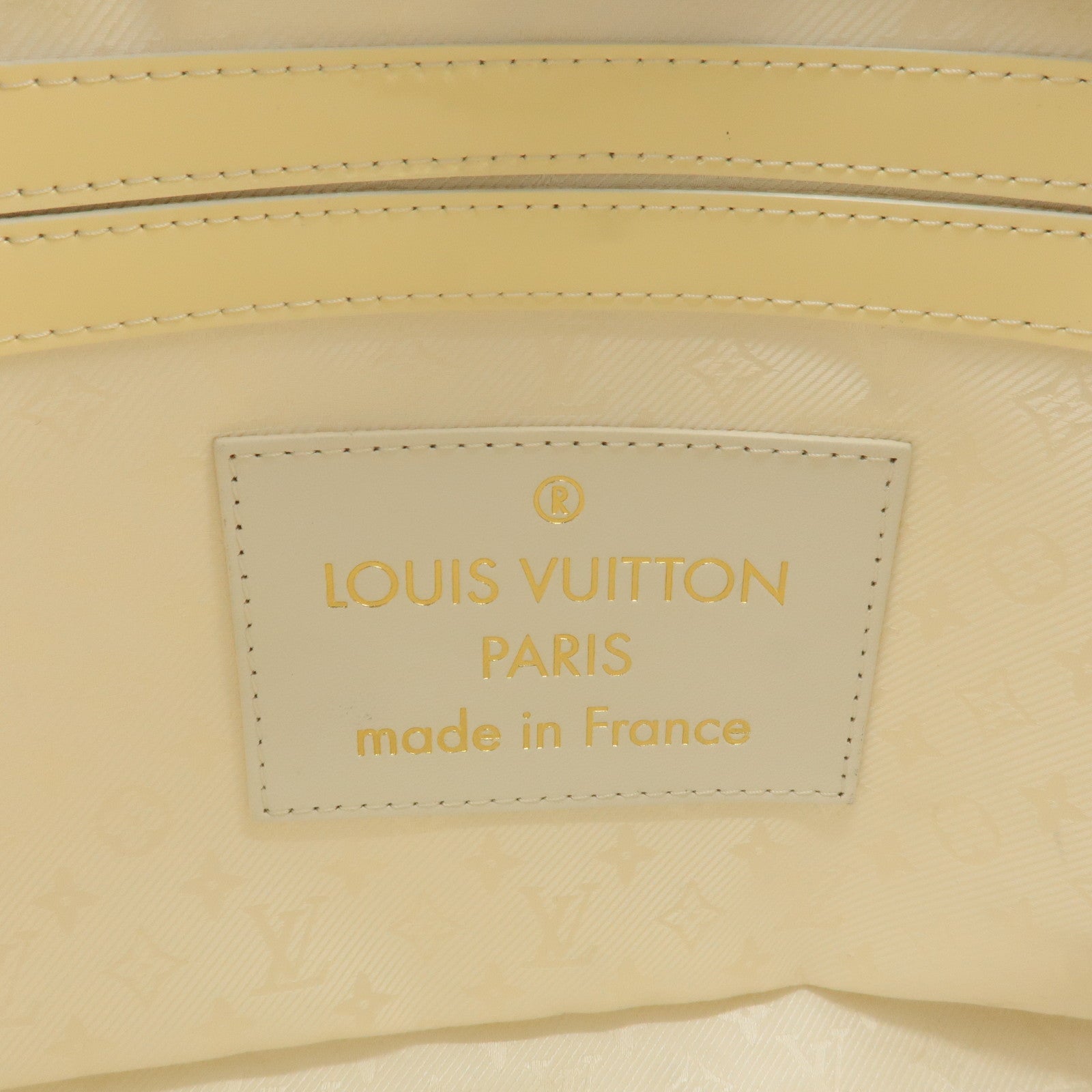 Louis Vuitton Street Shopper Tote Hand Bag Ivory Gold M95416