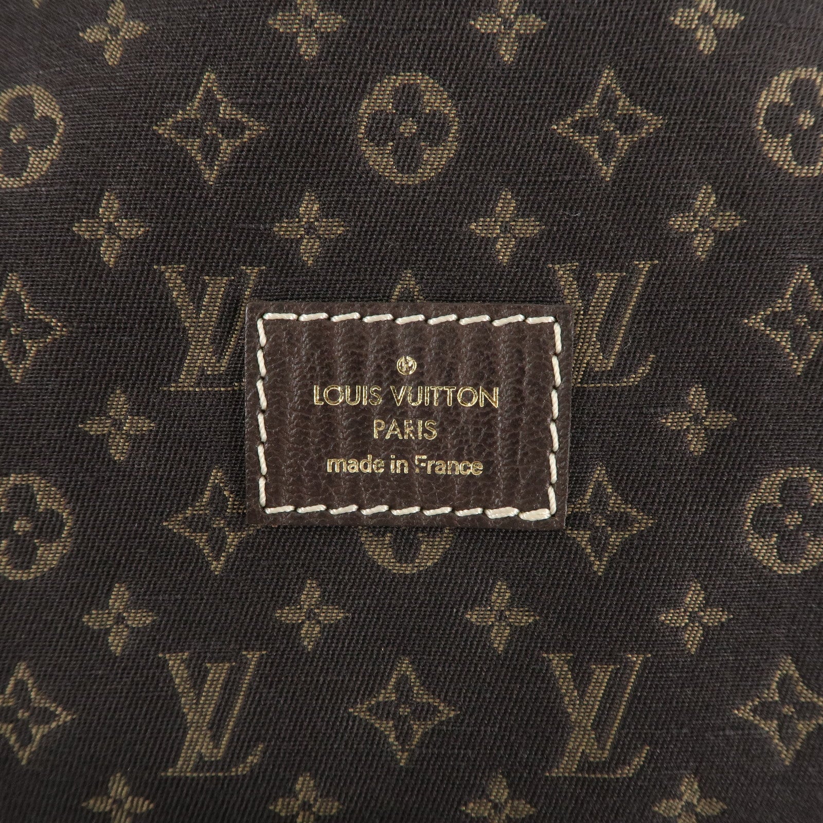 Louis Vuitton Monogram Mini Lin Saumur 30 Ebene Brown M95227