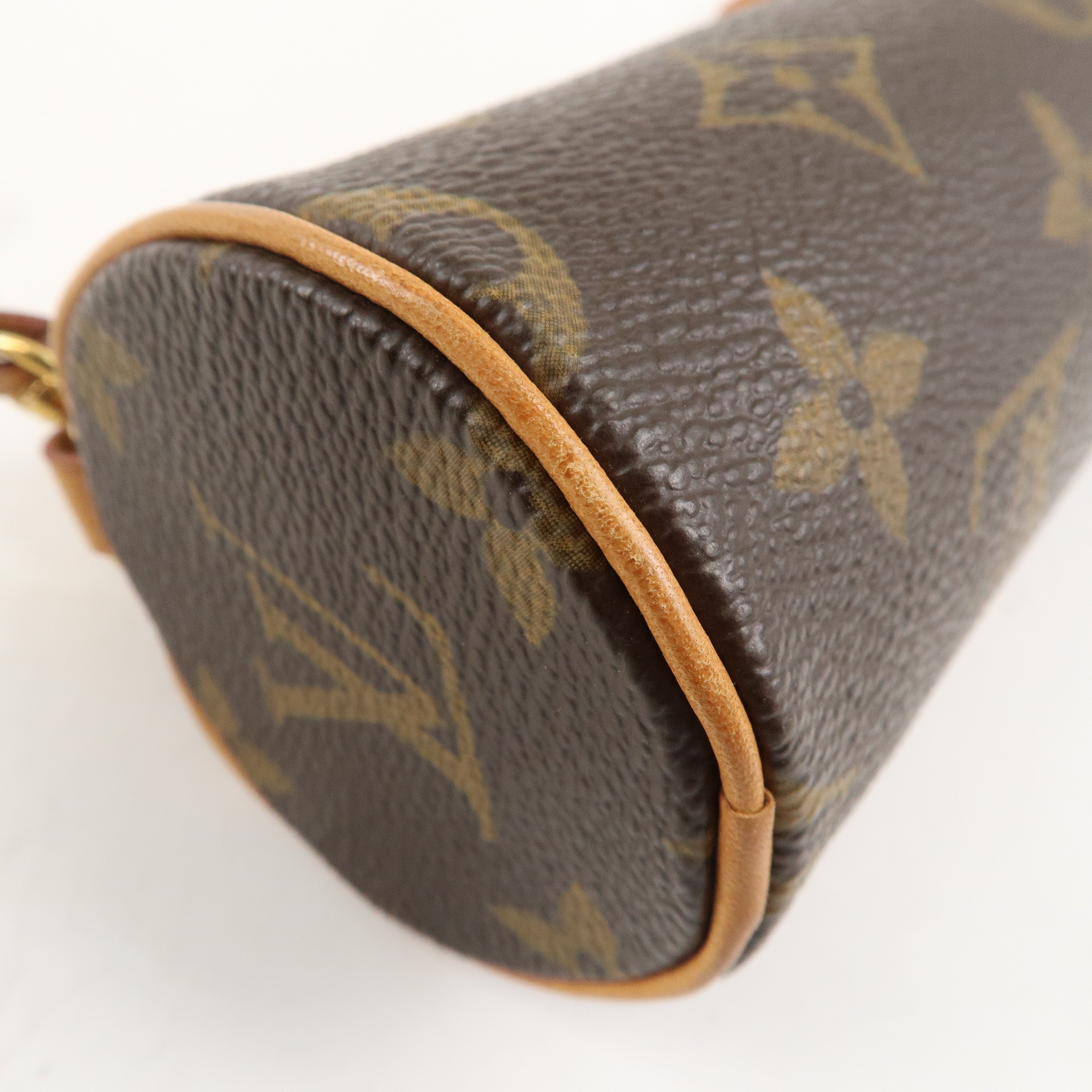 Louis Vuitton Monogram Papillon 30 Hand Bag 
Pouch Brown M51385