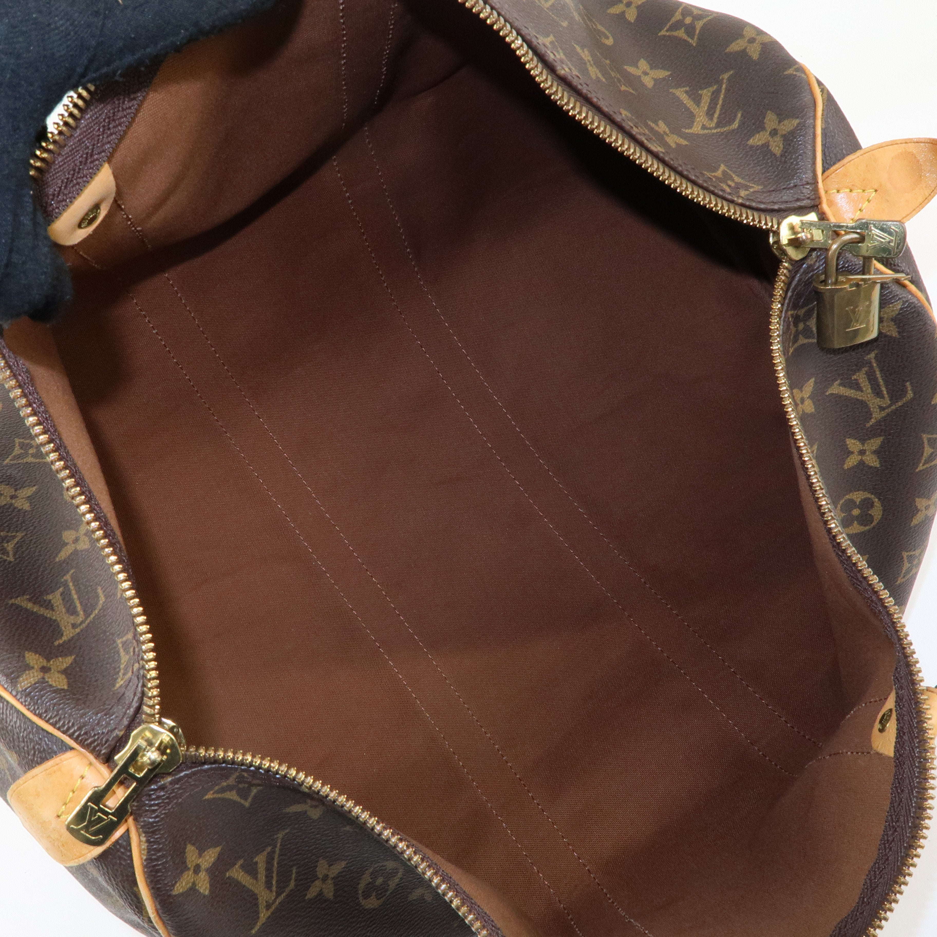 Louis Vuitton Monogram Keep All 45 Boston Bag Brown M41428