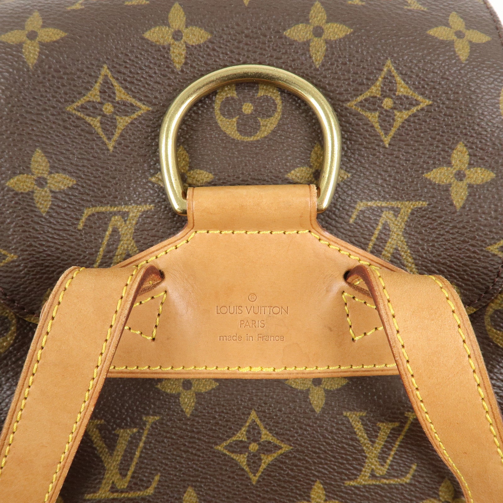 Louis Vuitton Monogram Montsouris MM Back Pack Bag M51136 Used