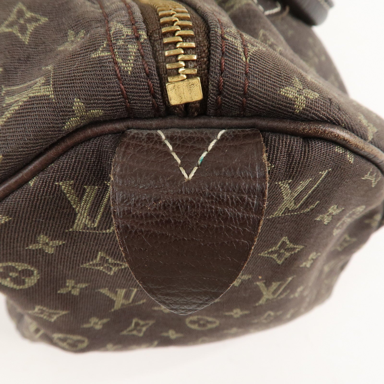 Louis Vuitton Monogram Mini Lin Speedy 30 Boston Bag Ebene M95224